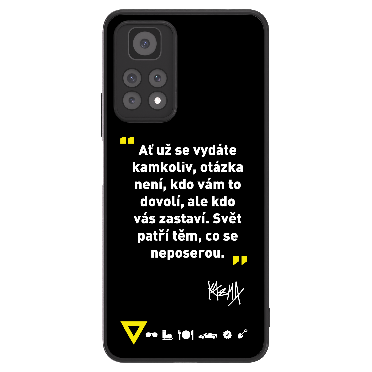 Picasee ULTIMATE CASE pro Xiaomi Redmi Note 11 Pro - Kazma - SVĚT PATŘÍ TĚM, CO SE NEPOSEROU