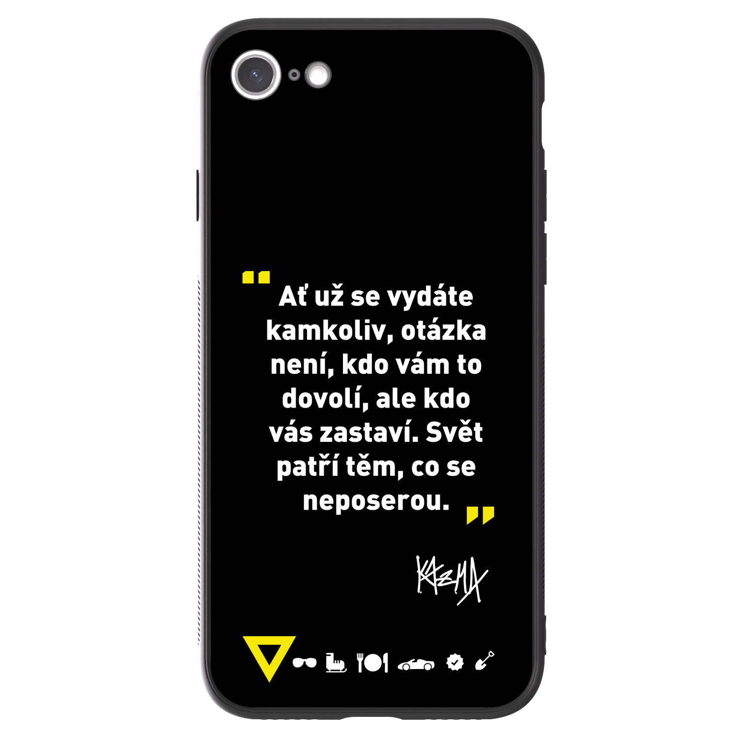 Picasee ULTIMATE CASE pro Apple iPhone SE 2022 - Kazma - SVĚT PATŘÍ TĚM, CO SE NEPOSEROU