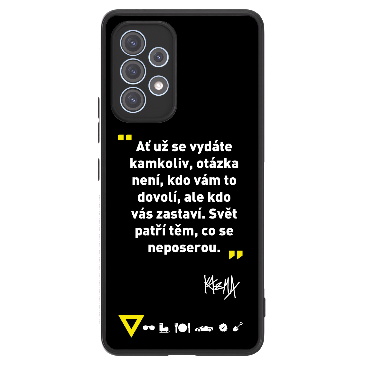 Picasee ULTIMATE CASE pro Samsung Galaxy A53 5G A536 - Kazma - SVĚT PATŘÍ TĚM, CO SE NEPOSEROU