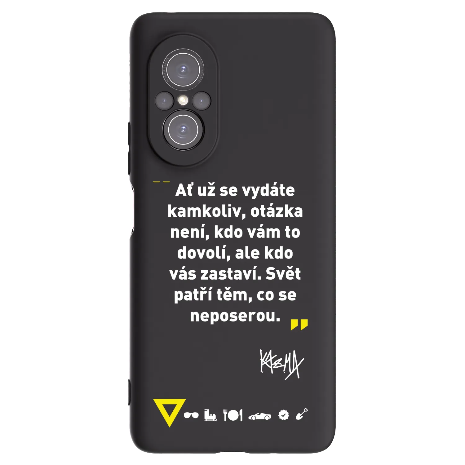 Picasee silikonový černý obal pro Huawei Nova 9 SE - Kazma - SVĚT PATŘÍ TĚM, CO SE NEPOSEROU