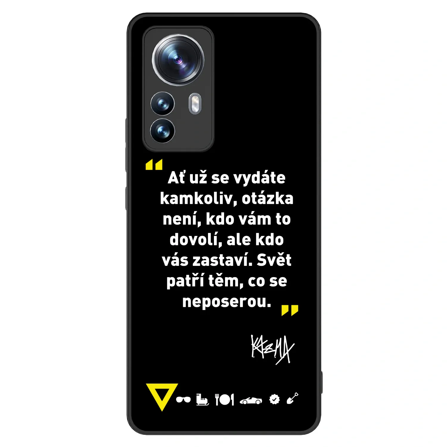 Picasee ULTIMATE CASE pro Xiaomi 12 Pro - Kazma - SVĚT PATŘÍ TĚM, CO SE NEPOSEROU