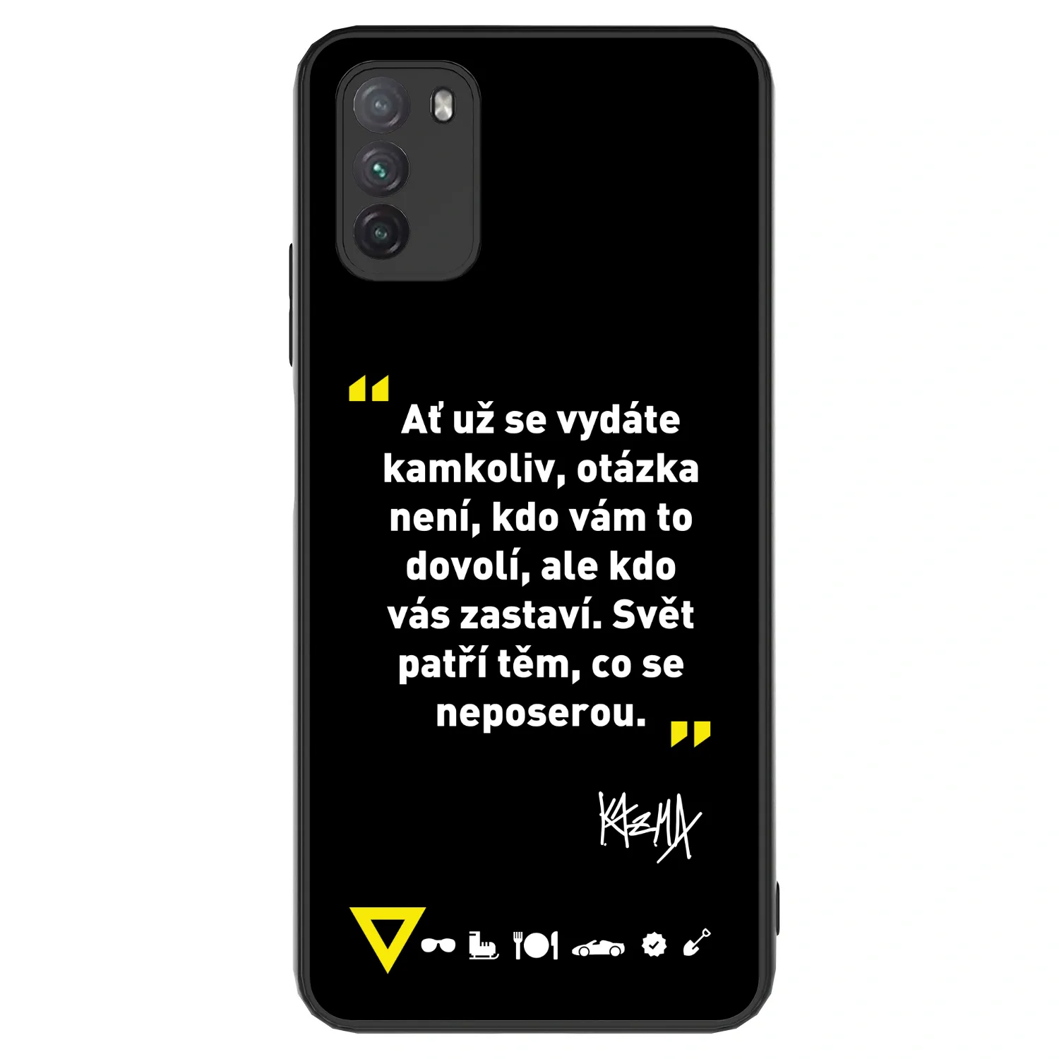 Picasee ULTIMATE CASE pro Xiaomi Poco M3 - Kazma - SVĚT PATŘÍ TĚM, CO SE NEPOSEROU