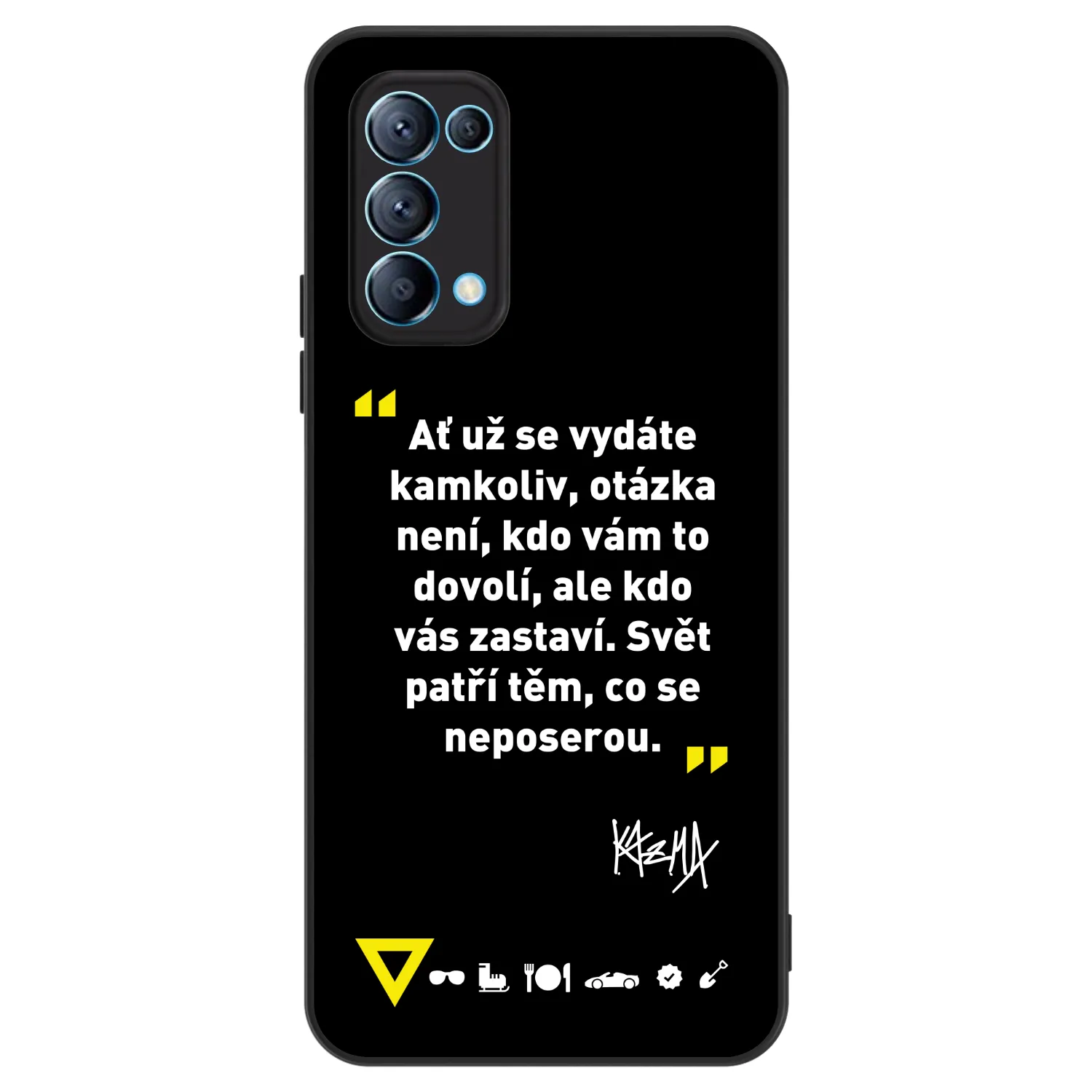 Picasee ULTIMATE CASE pro OPPO Reno 5 5G - Kazma - SVĚT PATŘÍ TĚM, CO SE NEPOSEROU