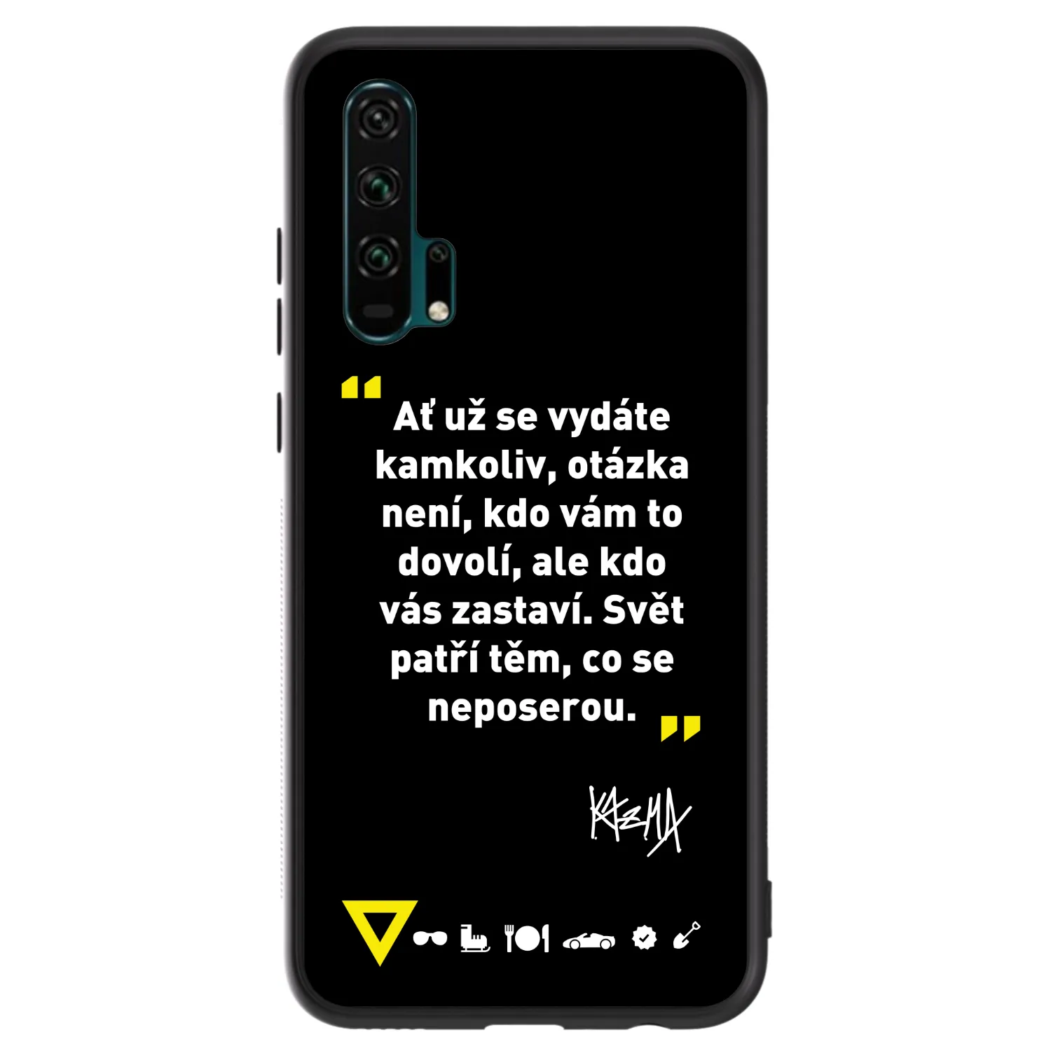 Picasee ULTIMATE CASE pro Honor 20 Pro - Kazma - SVĚT PATŘÍ TĚM, CO SE NEPOSEROU
