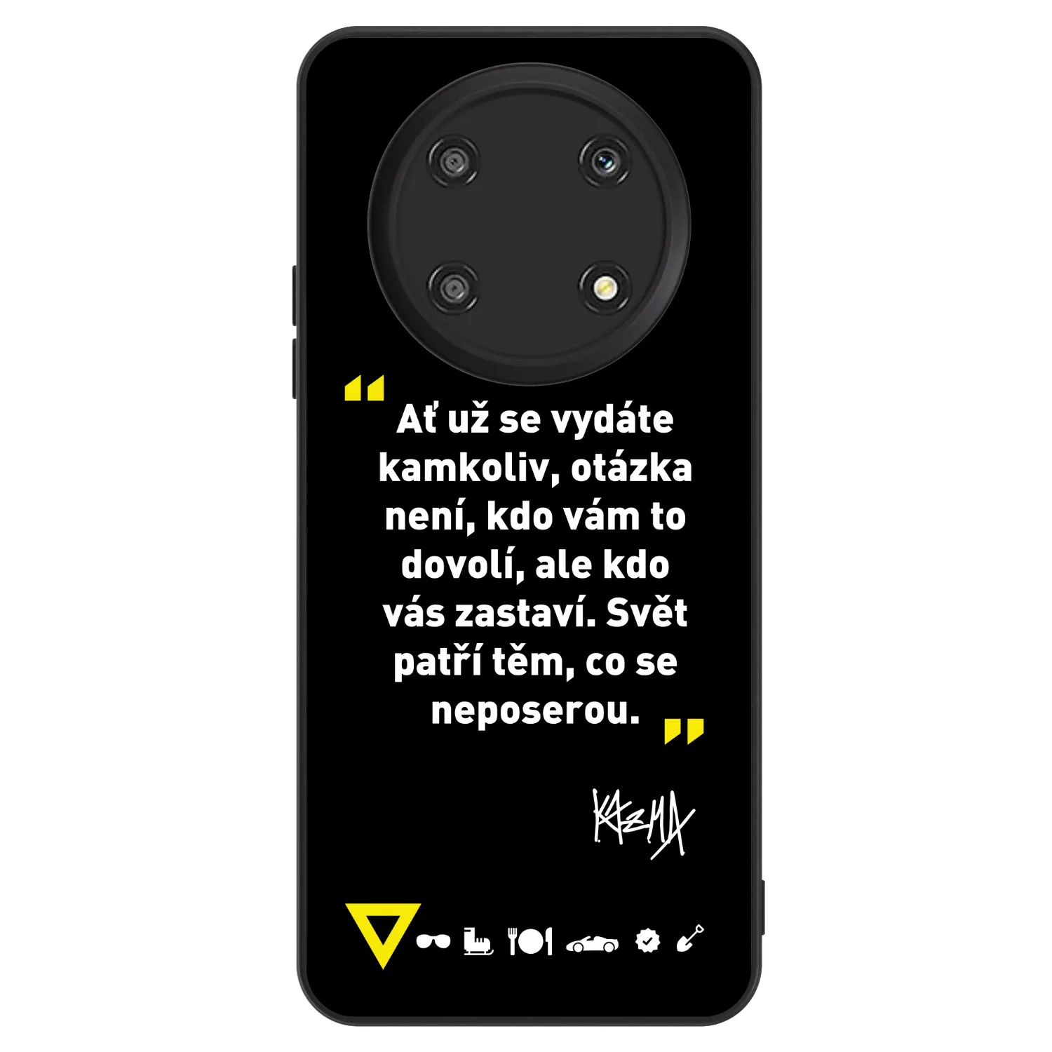 Picasee ULTIMATE CASE pro Honor Magic4 Lite 5G - Kazma - SVĚT PATŘÍ TĚM, CO SE NEPOSEROU