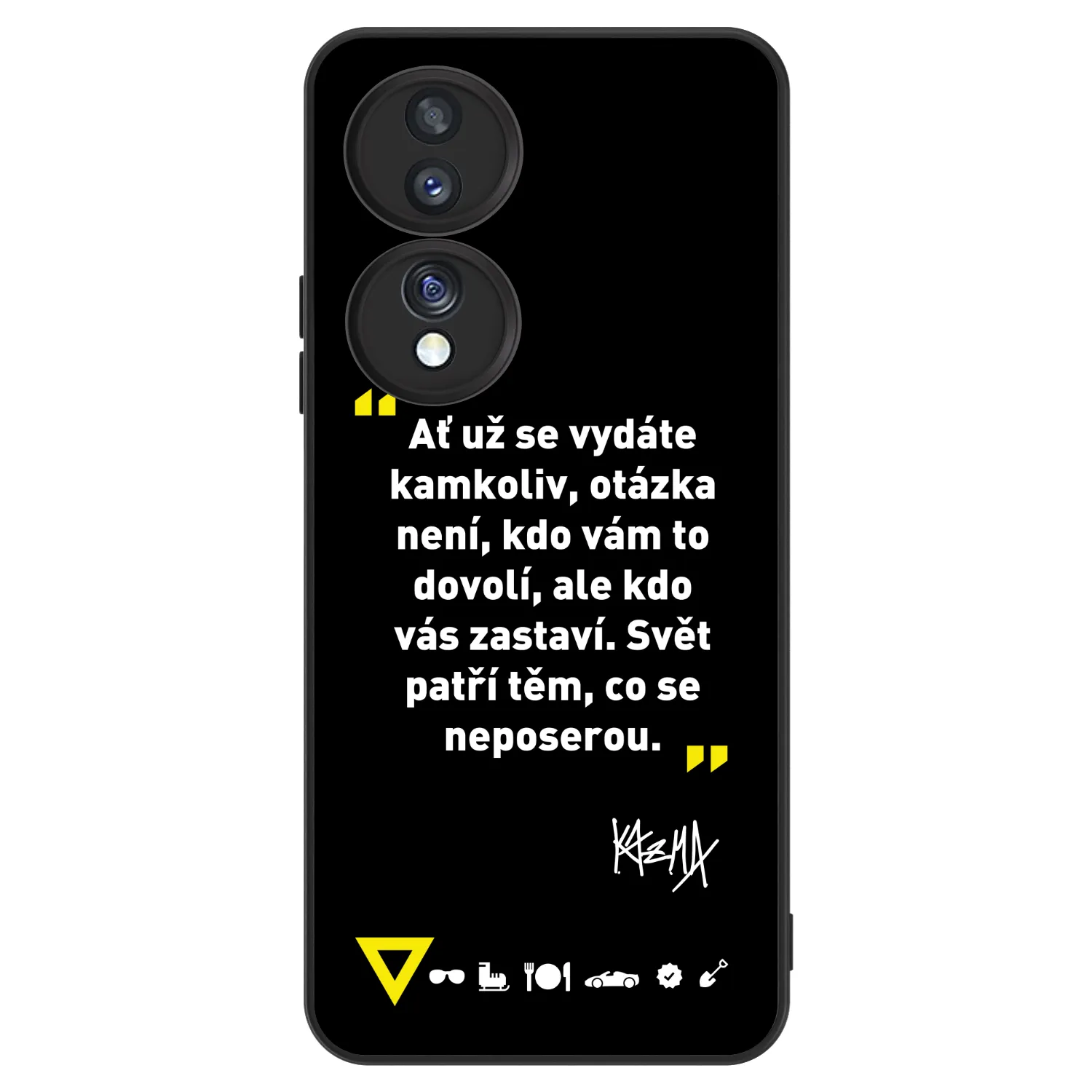 Picasee ULTIMATE CASE pro Honor 70 - Kazma - SVĚT PATŘÍ TĚM, CO SE NEPOSEROU