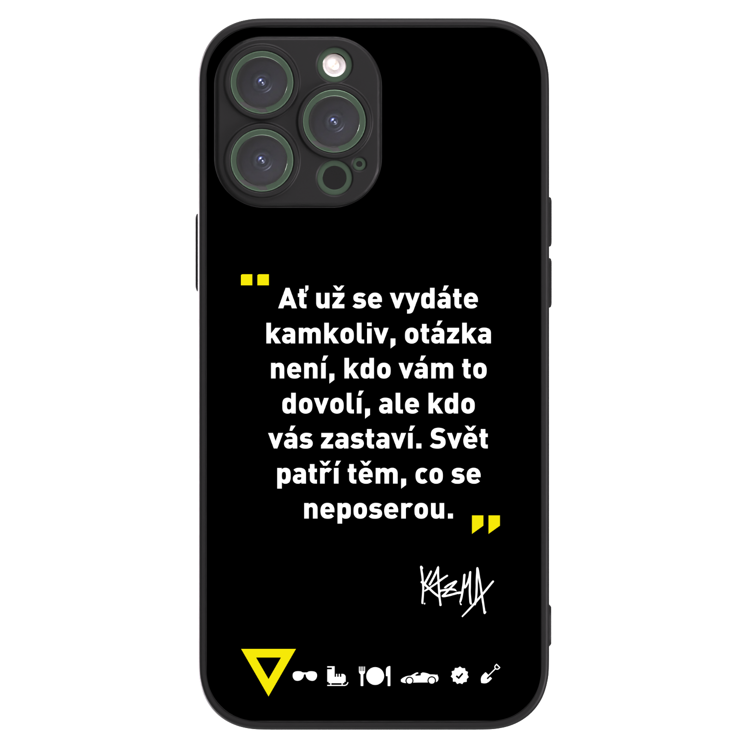 Picasee ULTIMATE CASE MagSafe pro Apple iPhone 13 Pro Max - Kazma - SVĚT PATŘÍ TĚM, CO SE NEPOSEROU