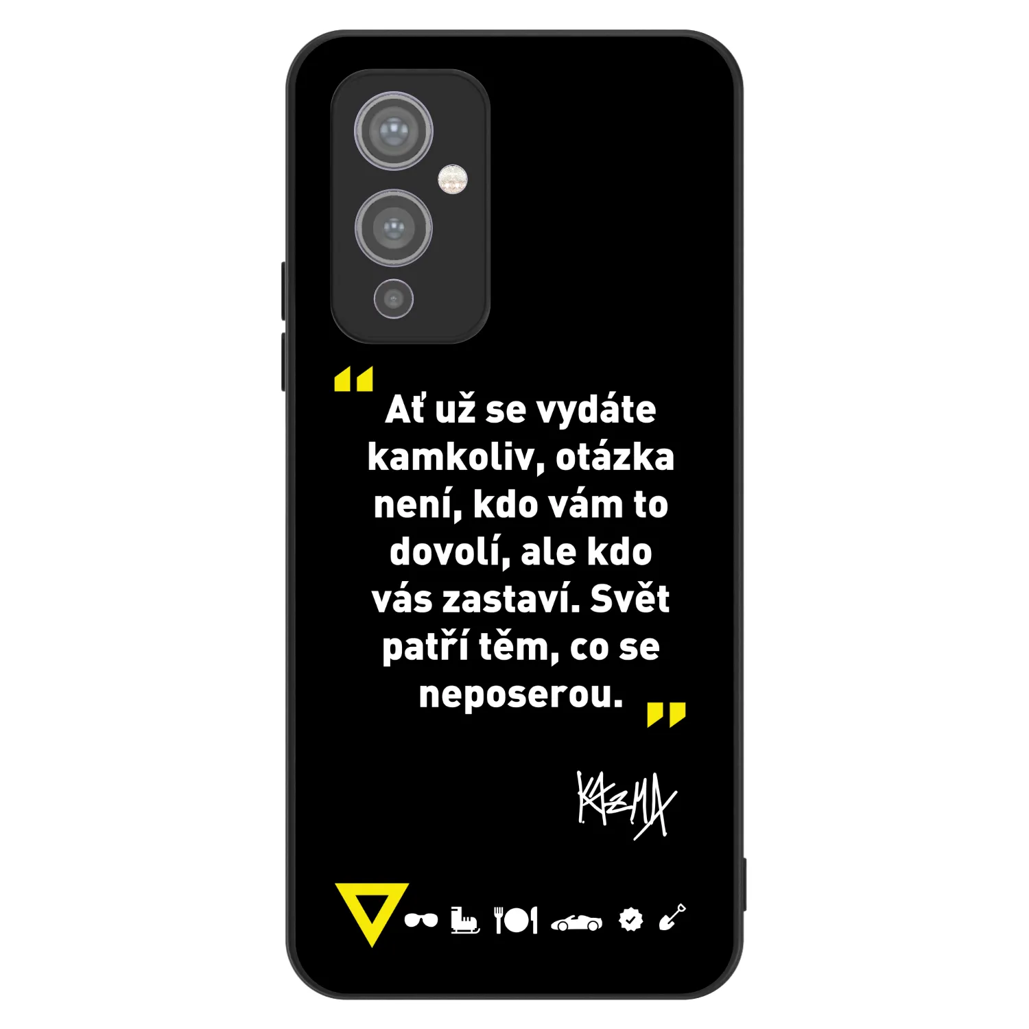 Picasee ULTIMATE CASE pro OnePlus 9 - Kazma - SVĚT PATŘÍ TĚM, CO SE NEPOSEROU