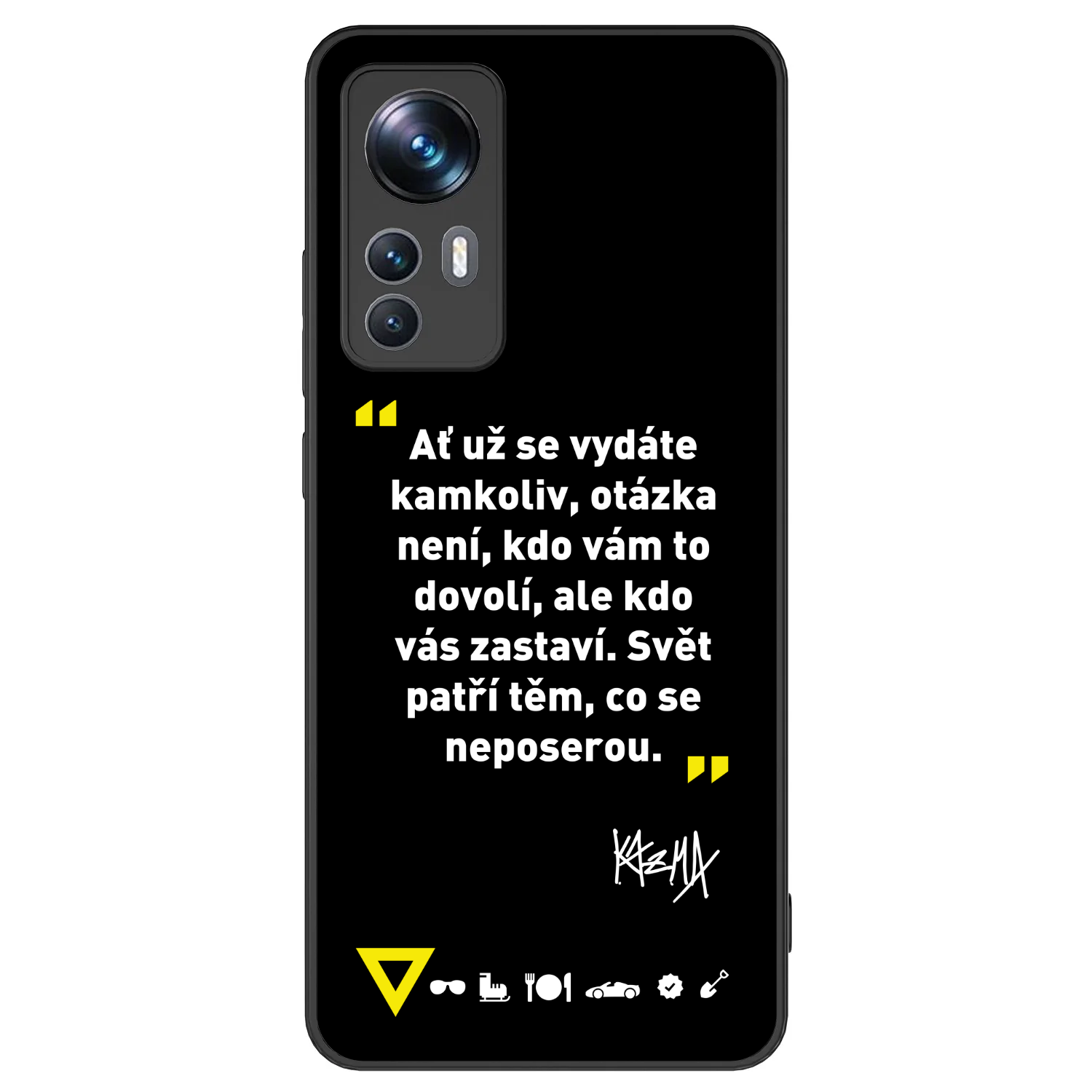 Picasee ULTIMATE CASE pro Xiaomi 12T Pro - Kazma - SVĚT PATŘÍ TĚM, CO SE NEPOSEROU