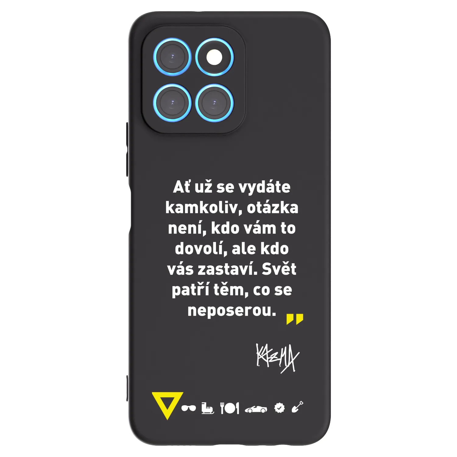 Picasee silikonový černý obal pro Honor X6 - Kazma - SVĚT PATŘÍ TĚM, CO SE NEPOSEROU