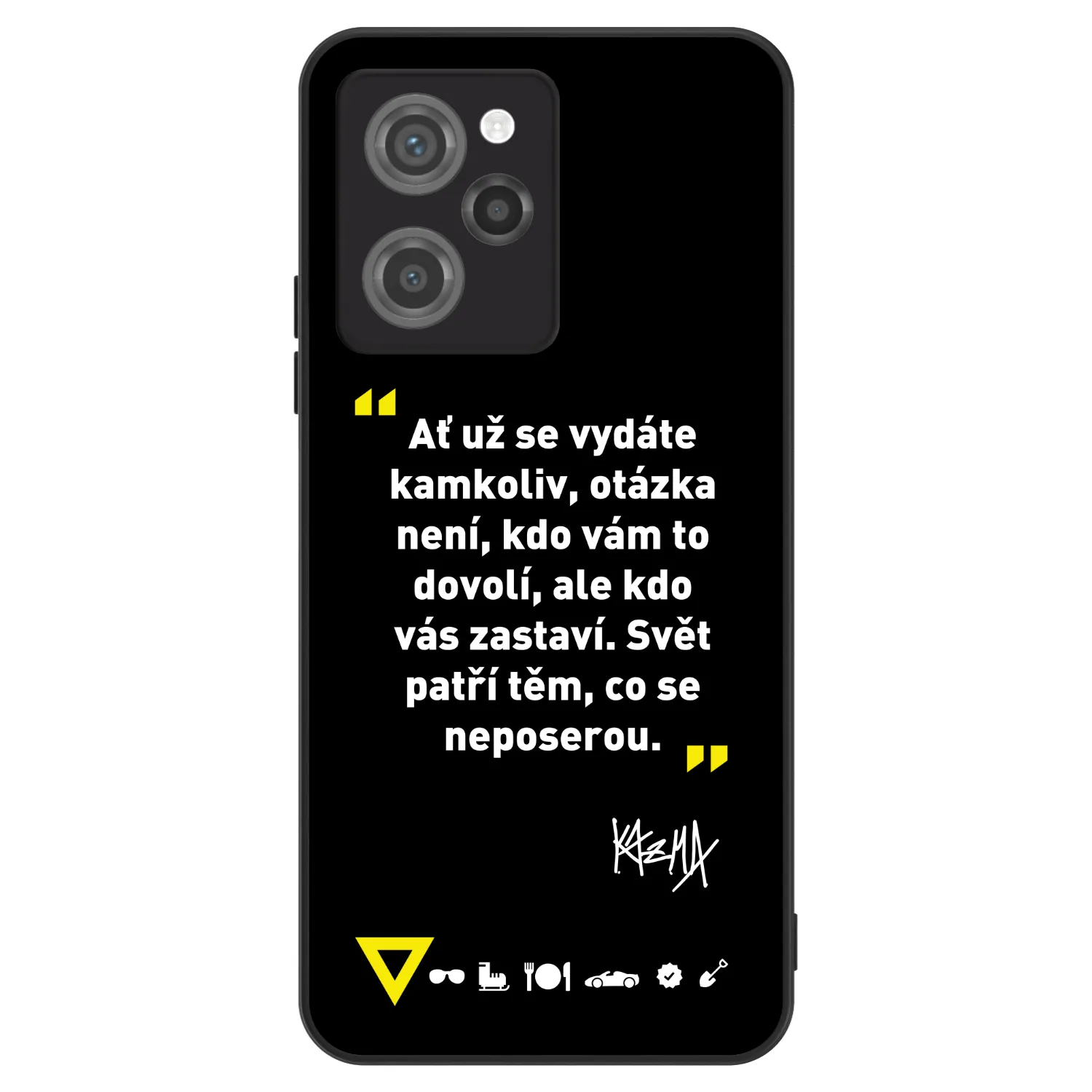 Picasee ULTIMATE CASE pro Xiaomi Poco X5 Pro - Kazma - SVĚT PATŘÍ TĚM, CO SE NEPOSEROU