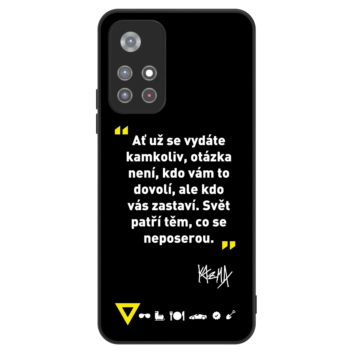 Picasee ULTIMATE CASE pro Xiaomi Redmi Note 11S 5G - Kazma - SVĚT PATŘÍ TĚM, CO SE NEPOSEROU