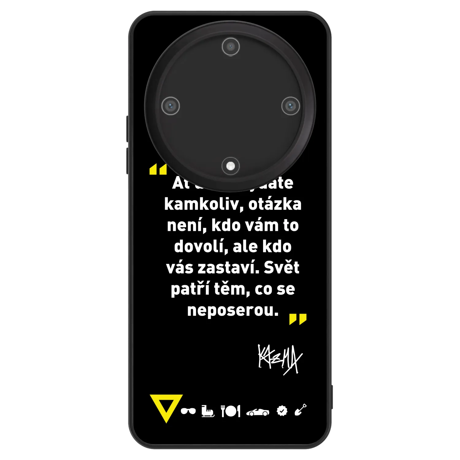 Picasee ULTIMATE CASE pro Honor Magic5 Lite 5G - Kazma - SVĚT PATŘÍ TĚM, CO SE NEPOSEROU