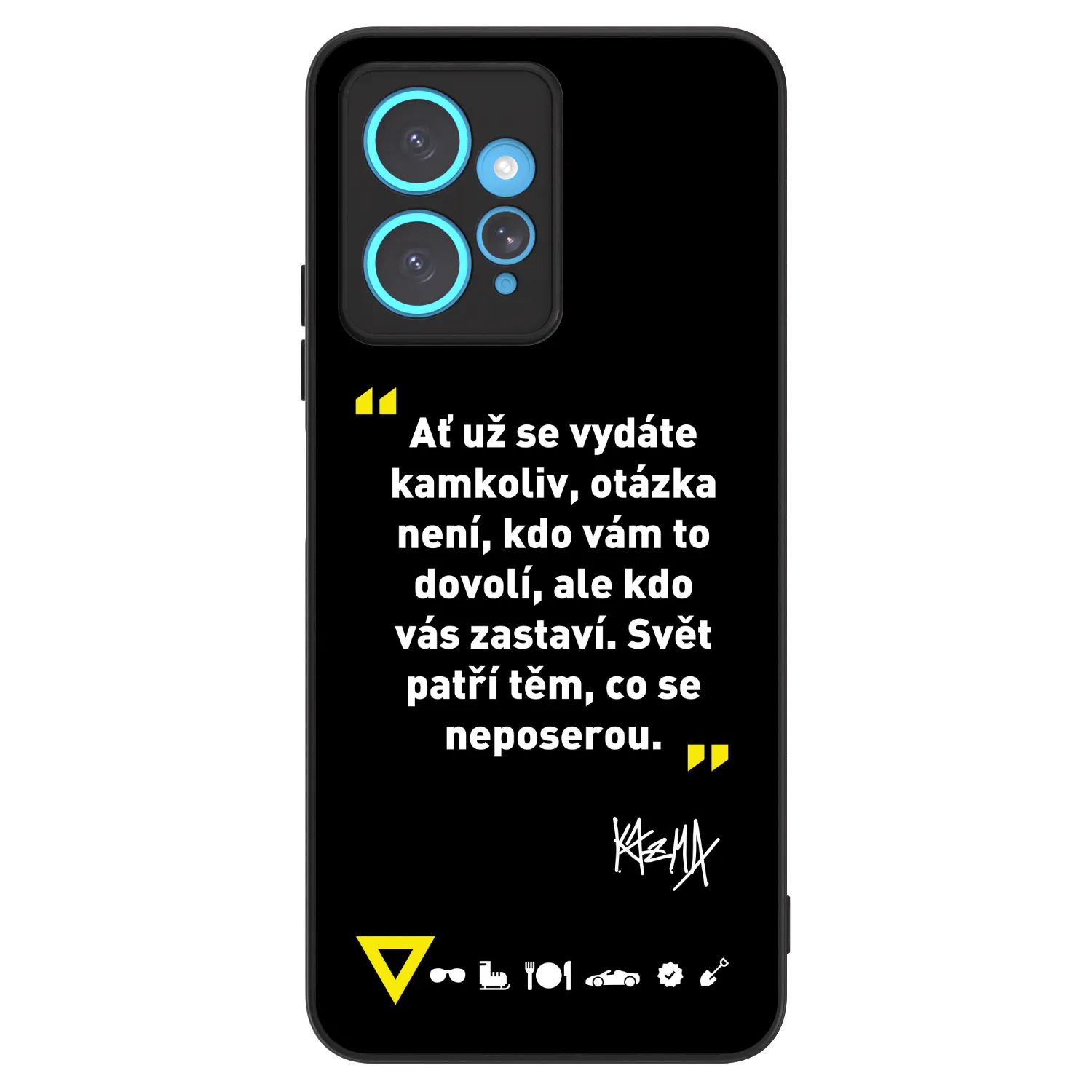 Picasee ULTIMATE CASE pro Xiaomi Redmi Note 12 4G - Kazma - SVĚT PATŘÍ TĚM, CO SE NEPOSEROU