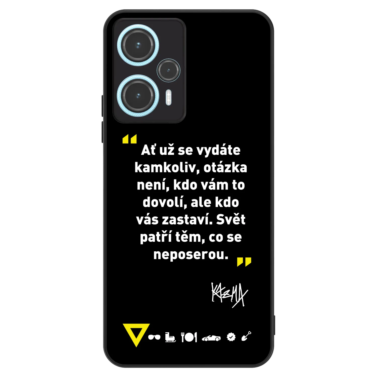 Picasee ULTIMATE CASE pro Xiaomi Poco F5 - Kazma - SVĚT PATŘÍ TĚM, CO SE NEPOSEROU