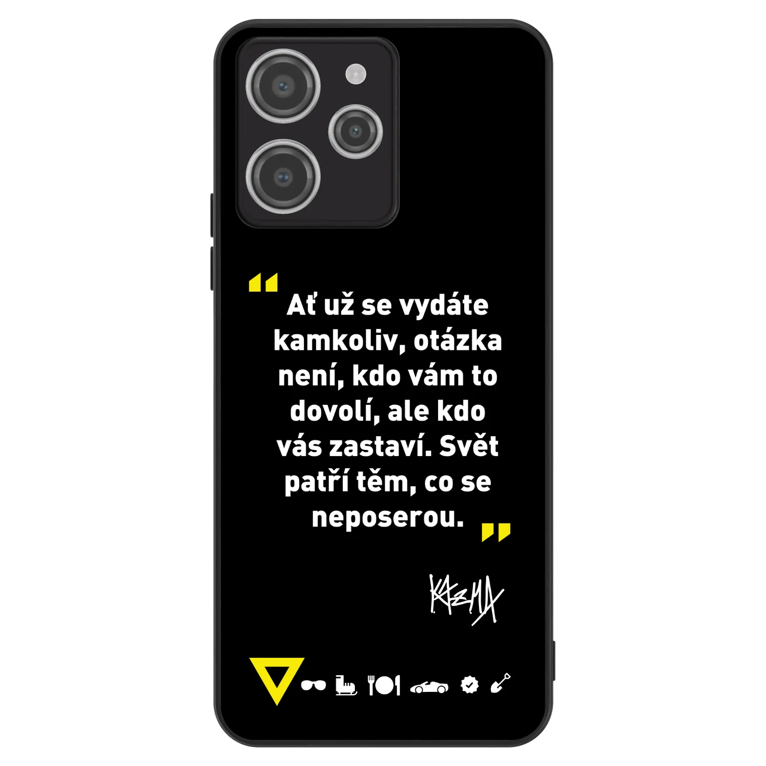 Picasee ULTIMATE CASE pro Xiaomi Redmi 12 4G - Kazma - SVĚT PATŘÍ TĚM, CO SE NEPOSEROU