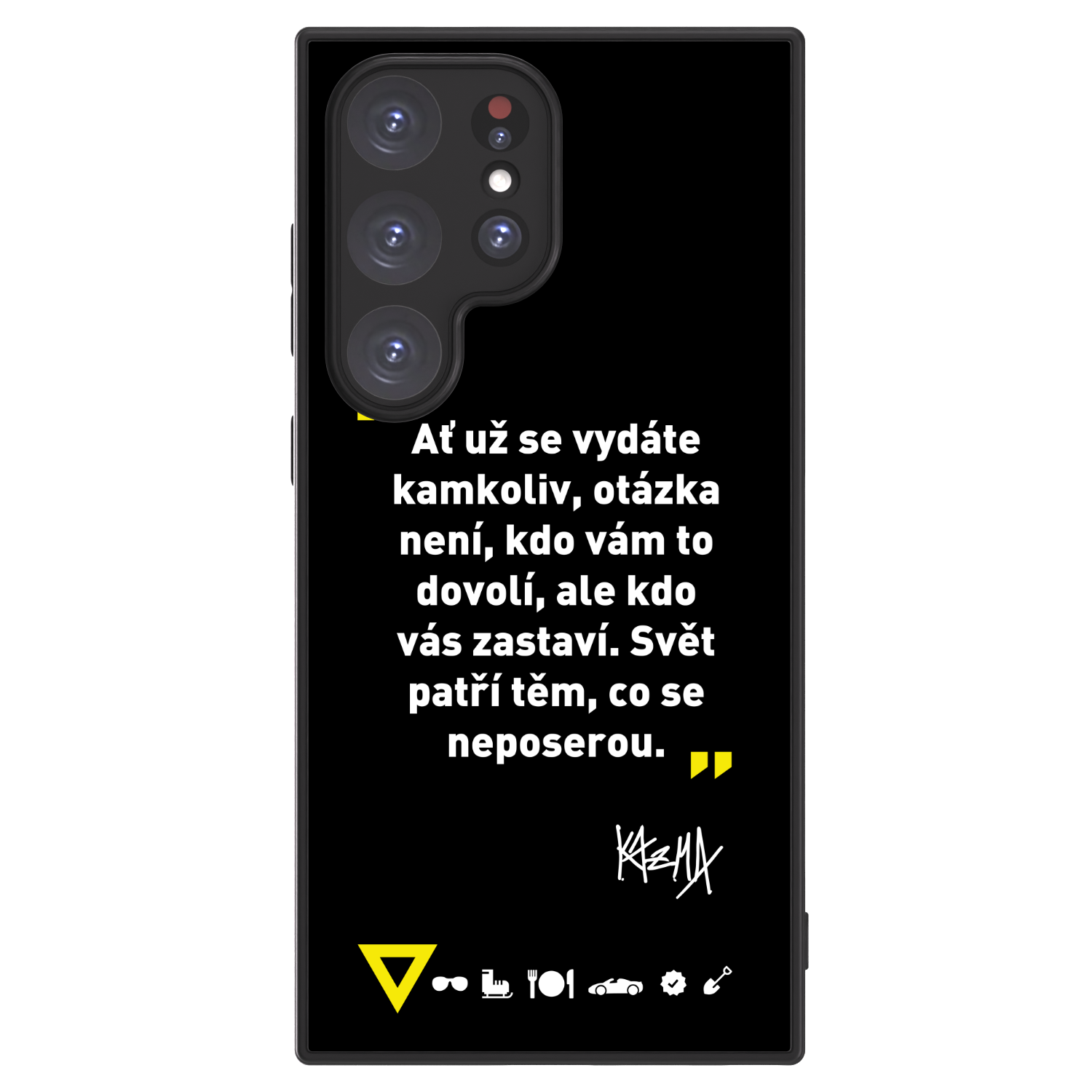 Picasee ULTIMATE CASE pro Samsung Galaxy S24 Ultra S928B 5G - Kazma - SVĚT PATŘÍ TĚM, CO SE NEPOSEROU