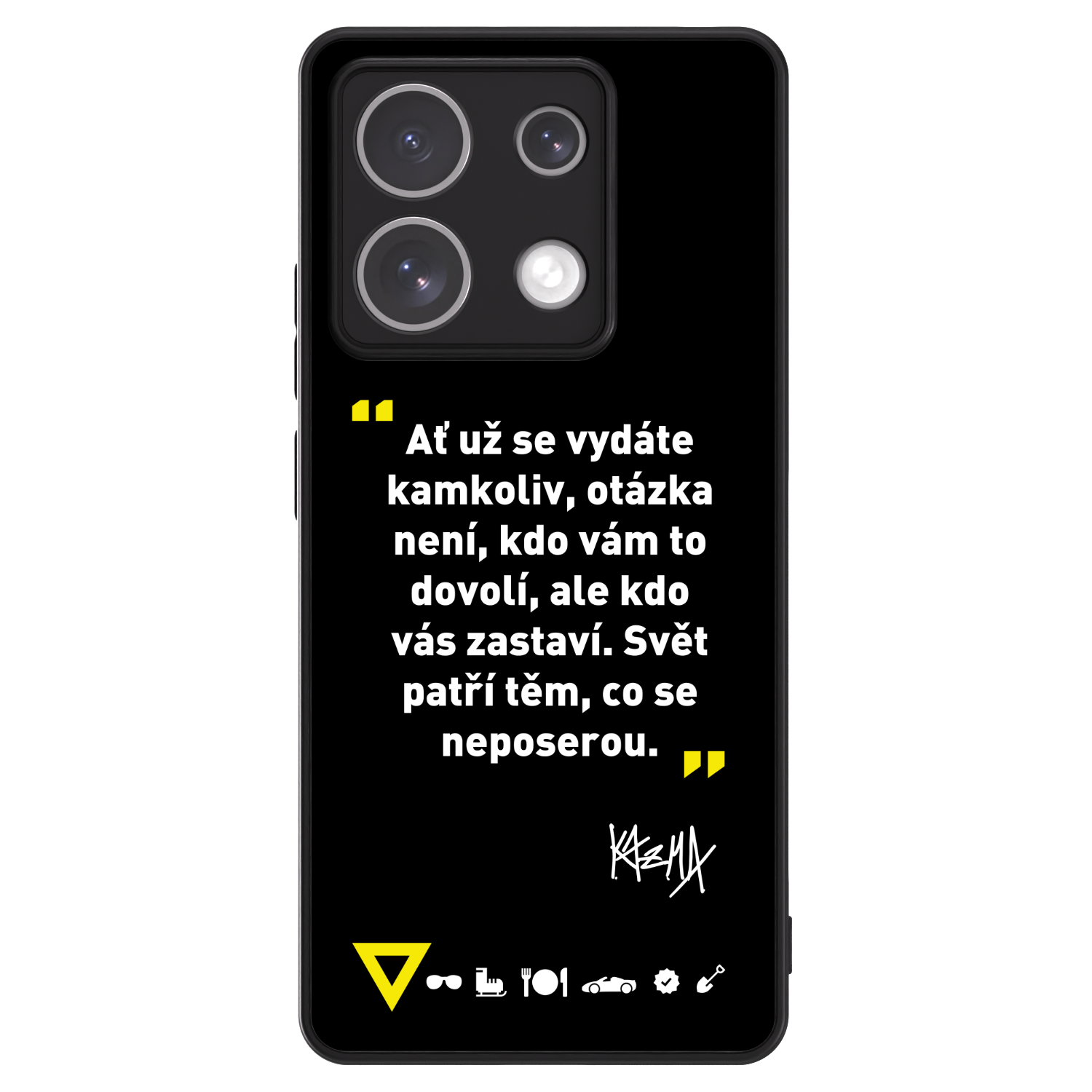 Picasee ULTIMATE CASE pro Xiaomi Redmi Note 13 5G - Kazma - SVĚT PATŘÍ TĚM, CO SE NEPOSEROU