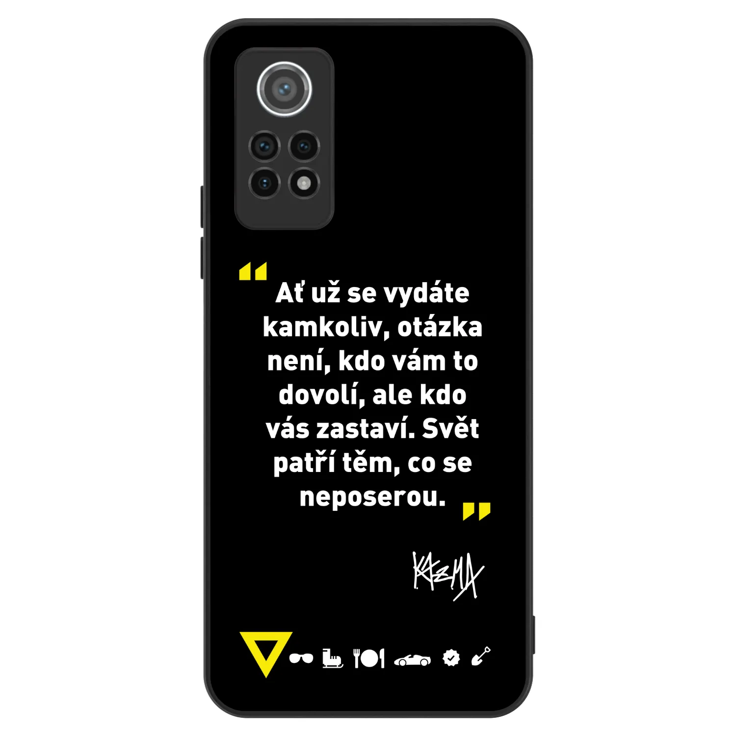 Picasee ULTIMATE CASE pro Xiaomi Redmi Note 12 Pro 4G - Kazma - SVĚT PATŘÍ TĚM, CO SE NEPOSEROU