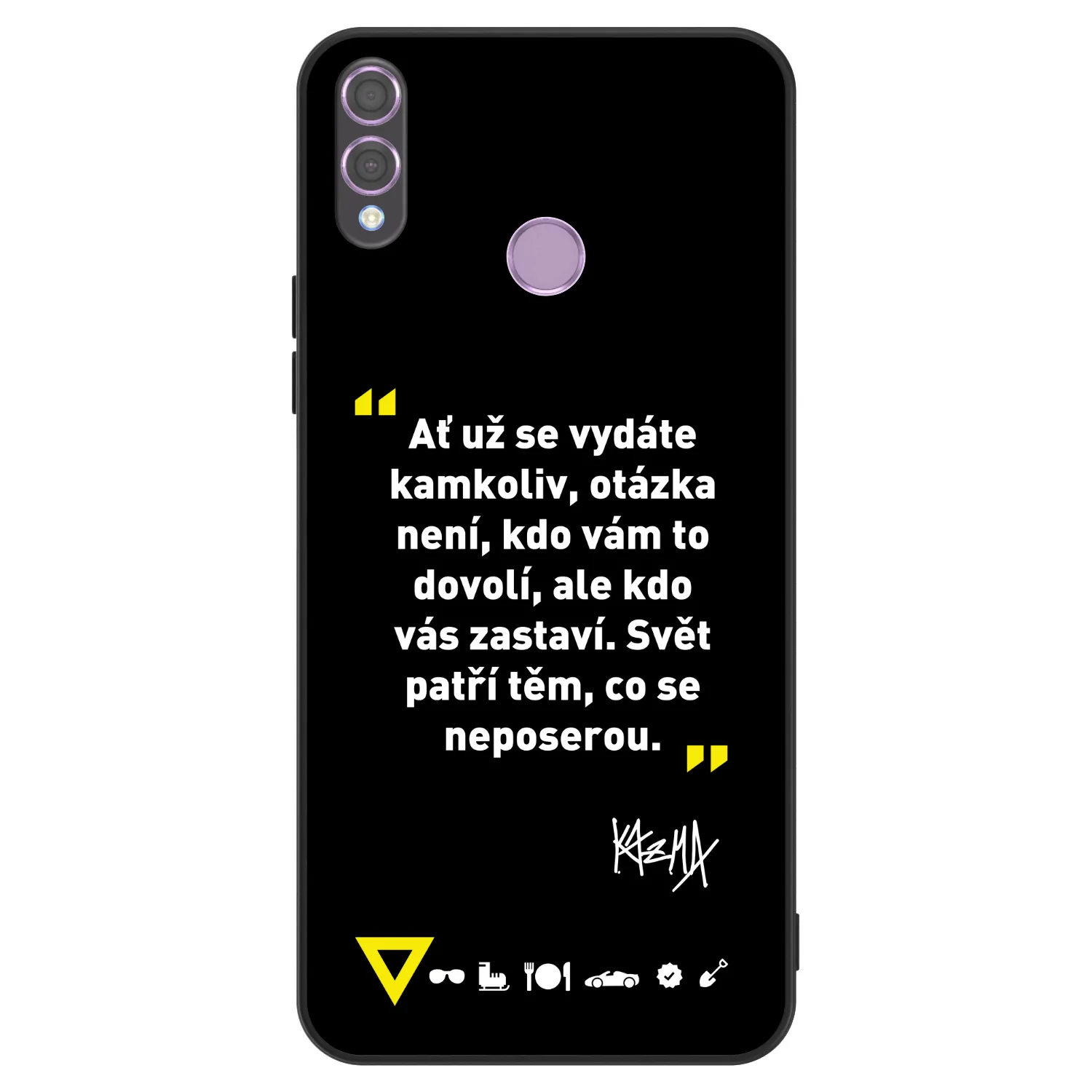 Picasee ULTIMATE CASE pro Honor 8X - Kazma - SVĚT PATŘÍ TĚM, CO SE NEPOSEROU
