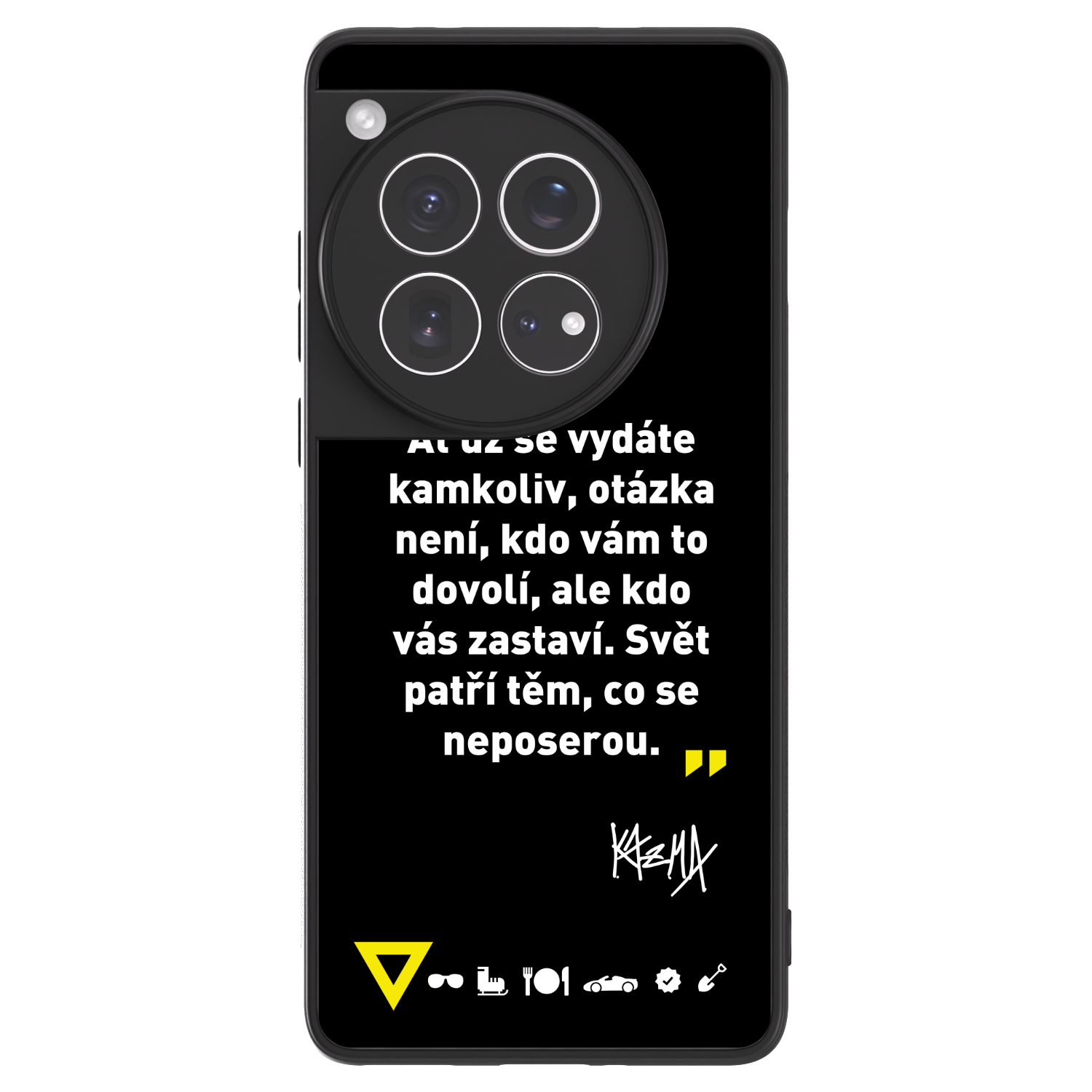 Picasee ULTIMATE CASE pro OnePlus 12 5G - Kazma - SVĚT PATŘÍ TĚM, CO SE NEPOSEROU