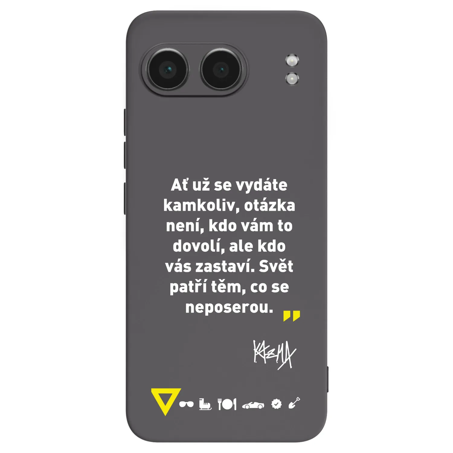 Picasee silikonový černý obal pro OnePlus Nord 4 - Kazma - SVĚT PATŘÍ TĚM, CO SE NEPOSEROU