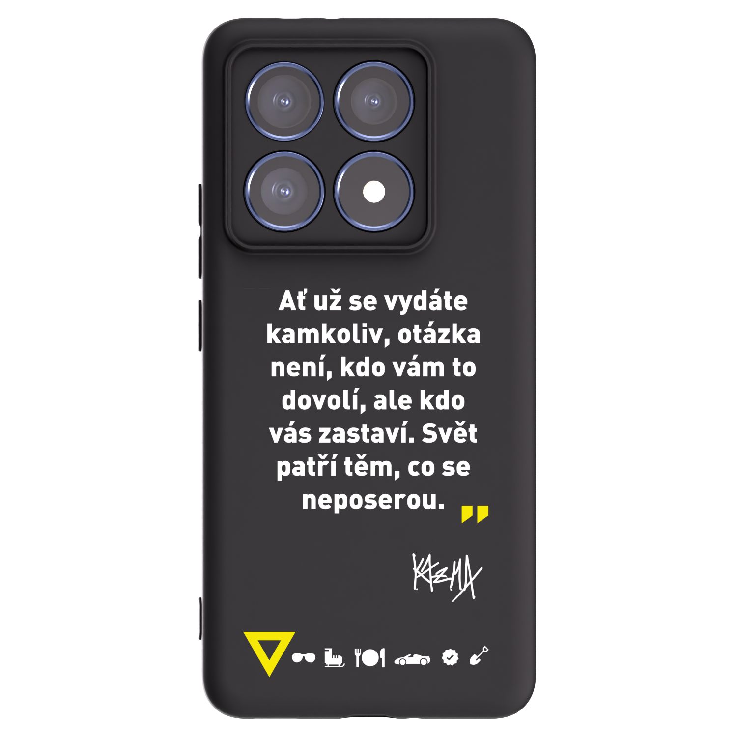 Picasee silikonový černý obal pro Xiaomi 14T Pro - Kazma - SVĚT PATŘÍ TĚM, CO SE NEPOSEROU
