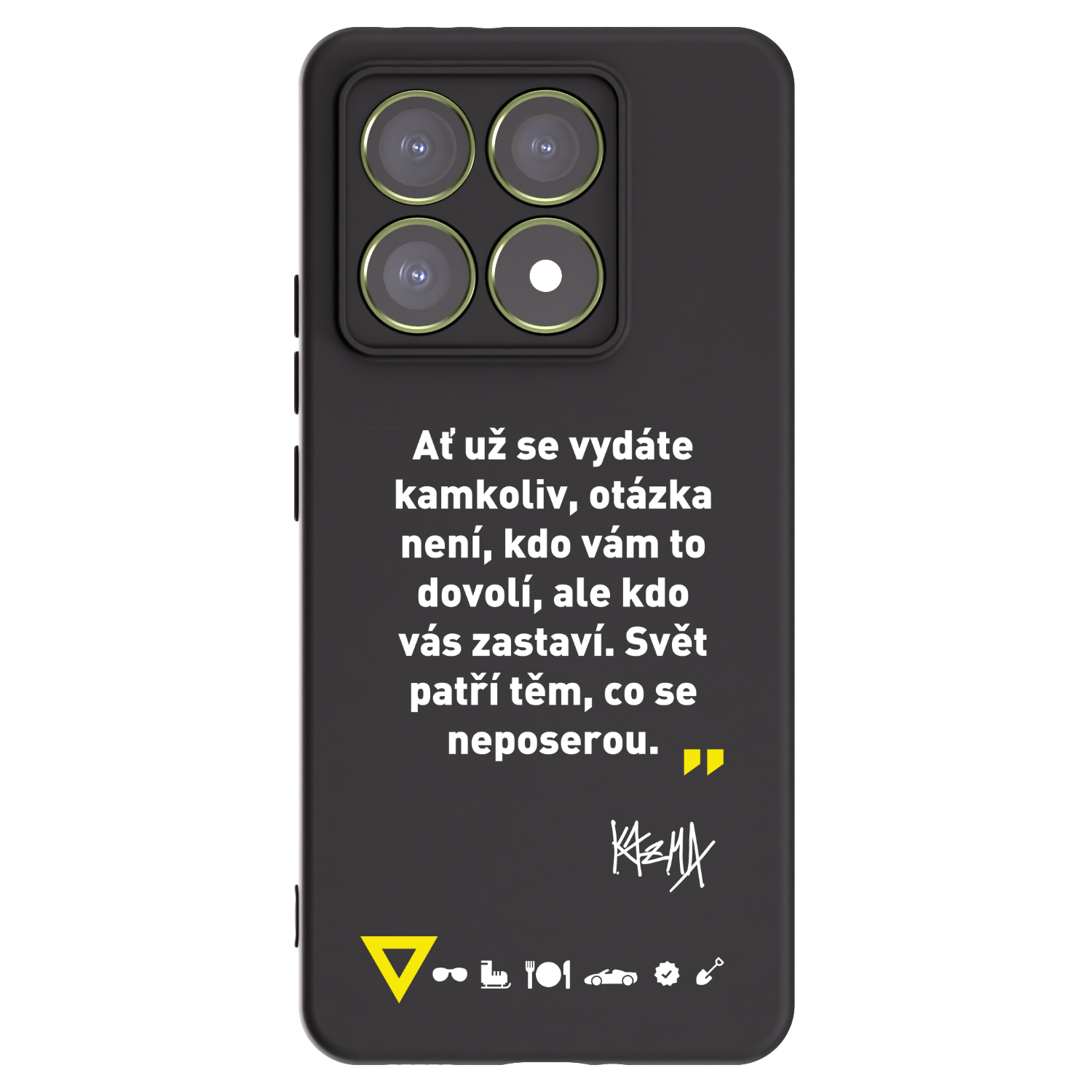 Picasee silikonový černý obal pro Xiaomi 14T - Kazma - SVĚT PATŘÍ TĚM, CO SE NEPOSEROU