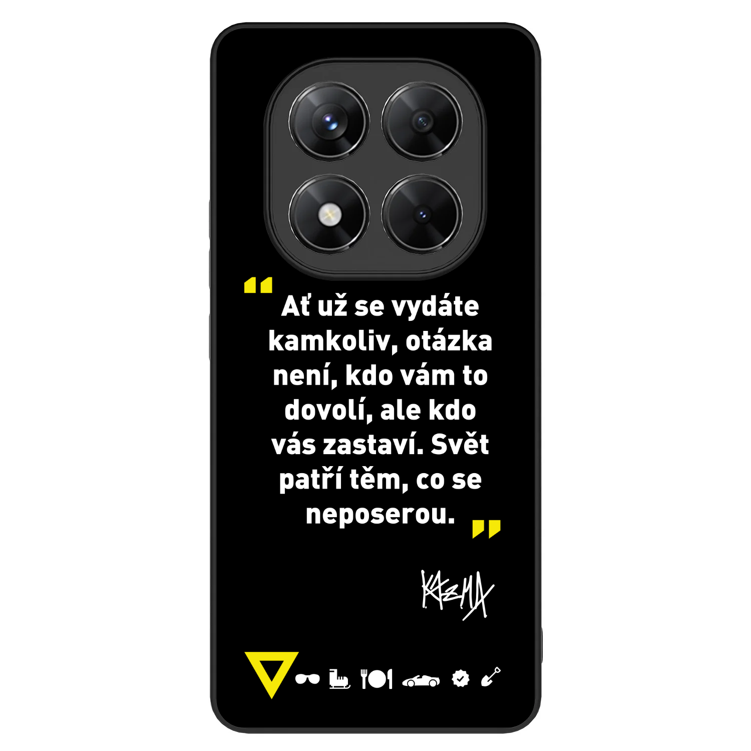 Picasee ULTIMATE CASE pro Xiaomi Redmi Note 14 Pro 5G - Kazma - SVĚT PATŘÍ TĚM, CO SE NEPOSEROU