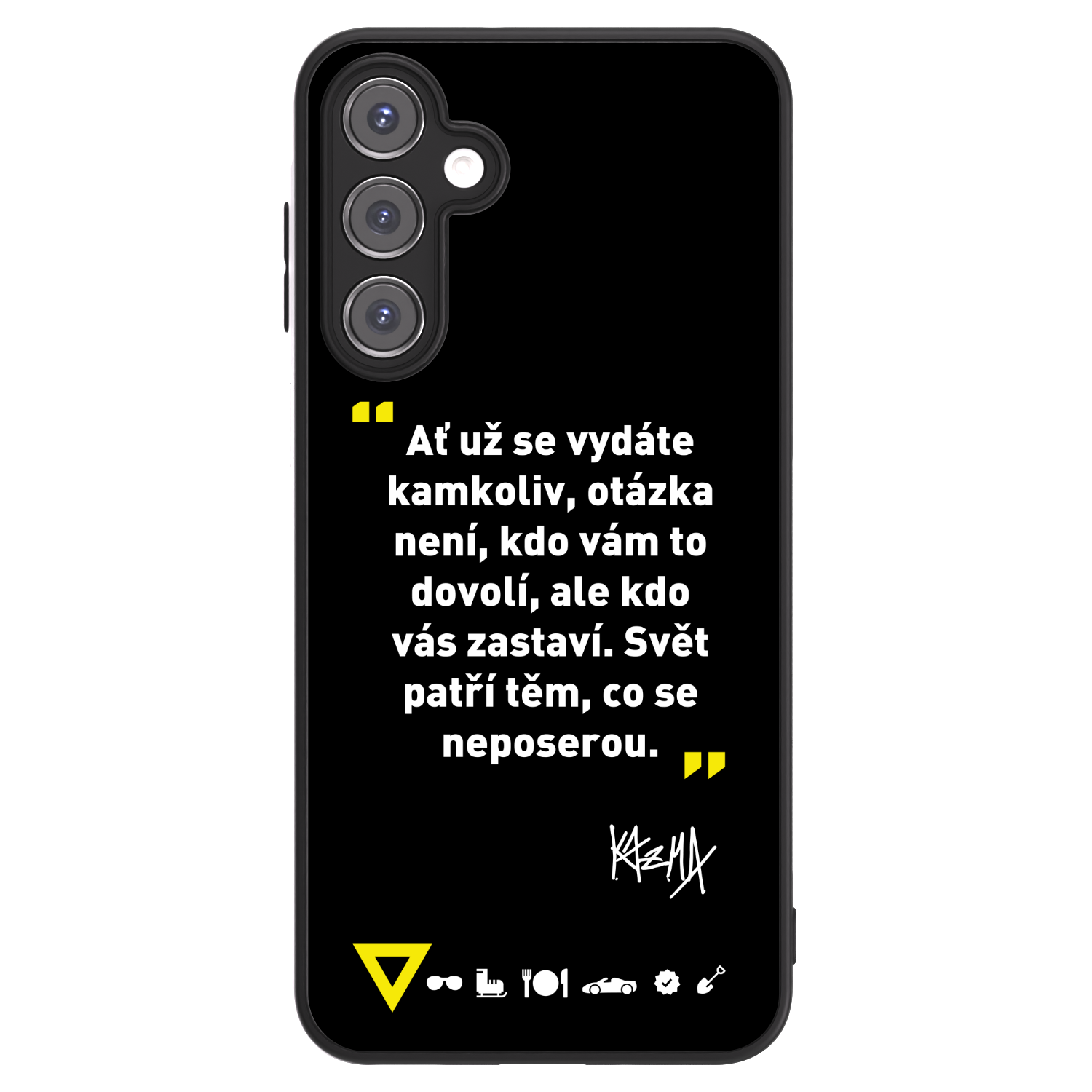 Picasee ULTIMATE CASE pro Samsung Galaxy A16 5G - Kazma - SVĚT PATŘÍ TĚM, CO SE NEPOSEROU