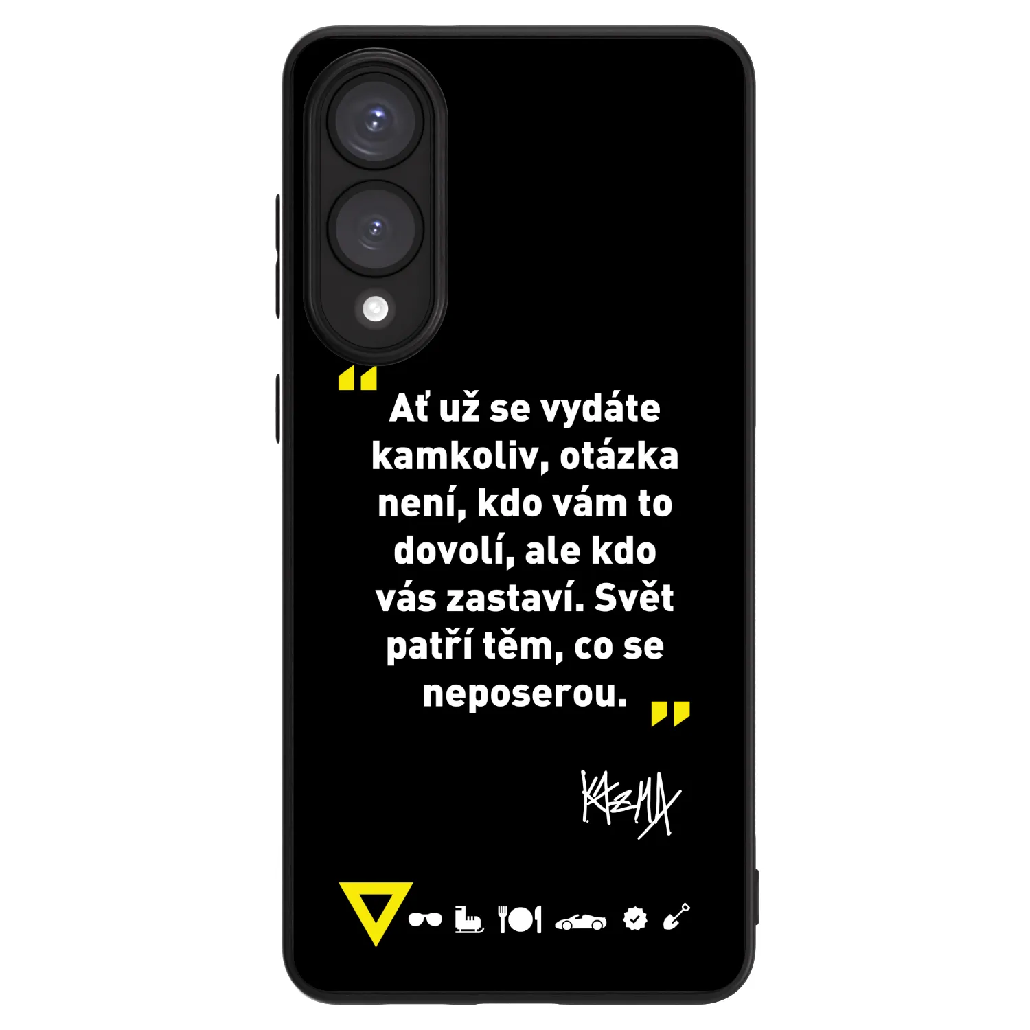Picasee ULTIMATE CASE PowerShare pro Samsung Galaxy S25 Edge 5G - Kazma - SVĚT PATŘÍ TĚM, CO SE NEPOSEROU