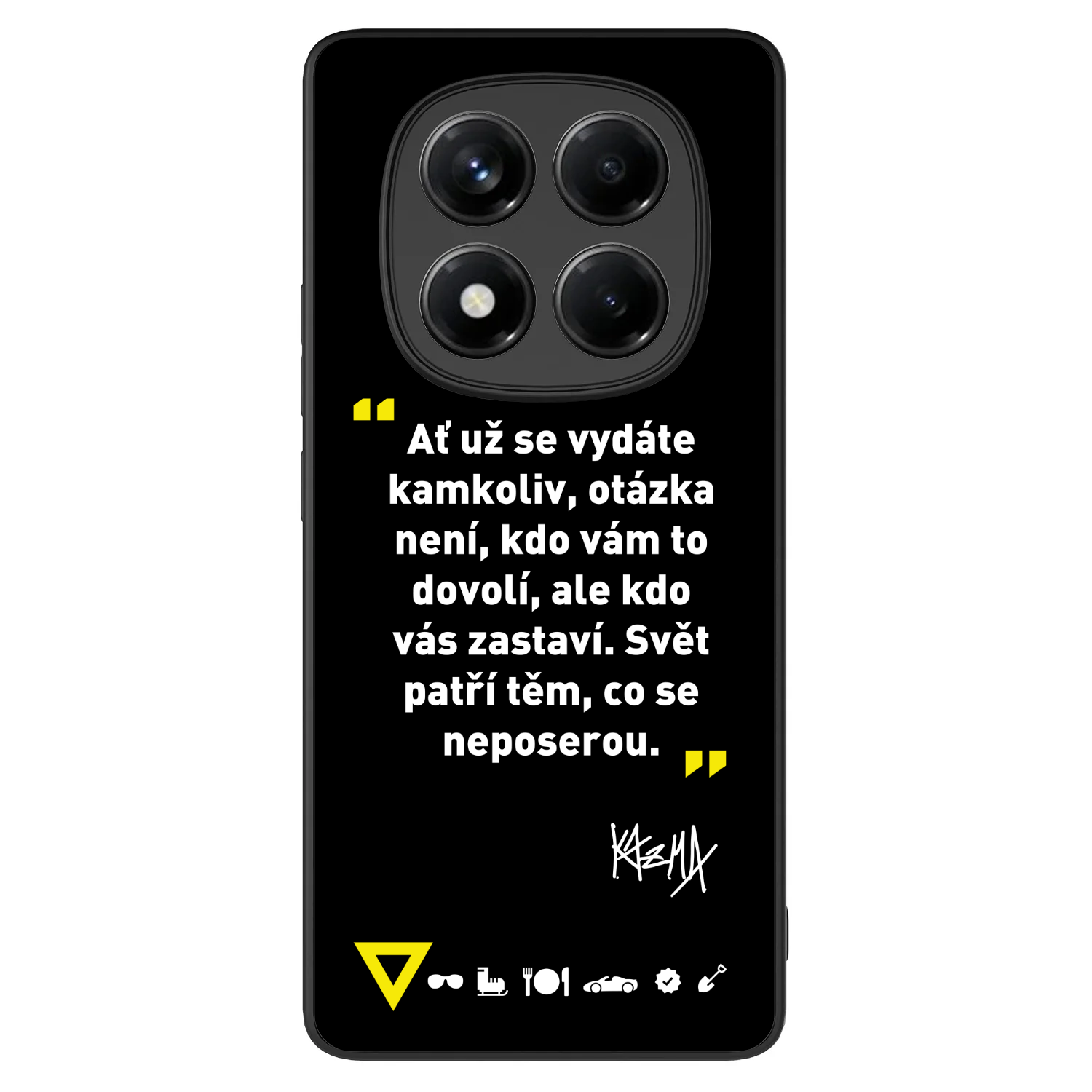 Picasee ULTIMATE CASE pro Xiaomi Redmi Note 14 Pro 4G - Kazma - SVĚT PATŘÍ TĚM, CO SE NEPOSEROU