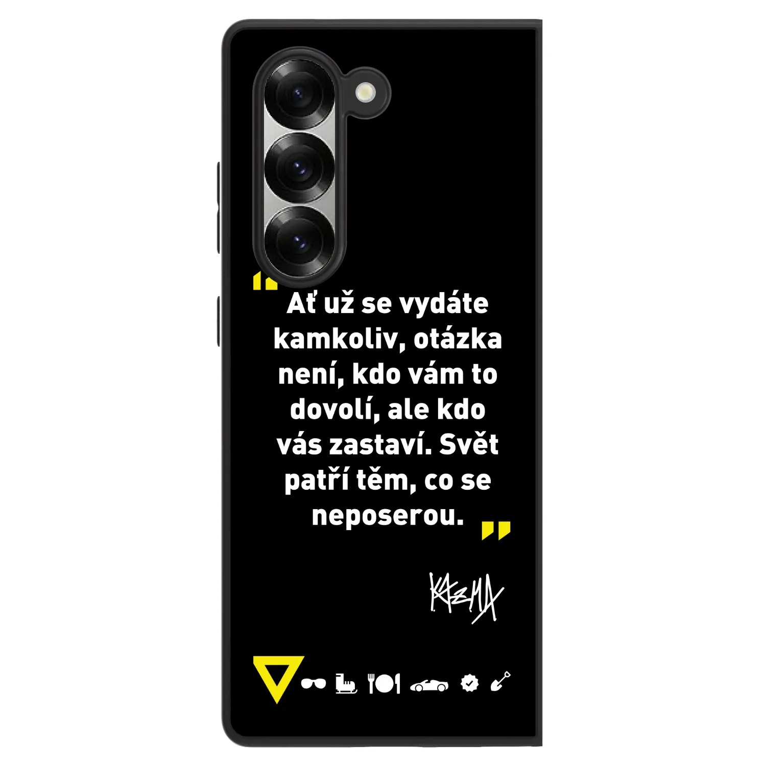 Picasee ULTIMATE CASE pro Samsung Galaxy Z Fold6 5G - Kazma - SVĚT PATŘÍ TĚM, CO SE NEPOSEROU