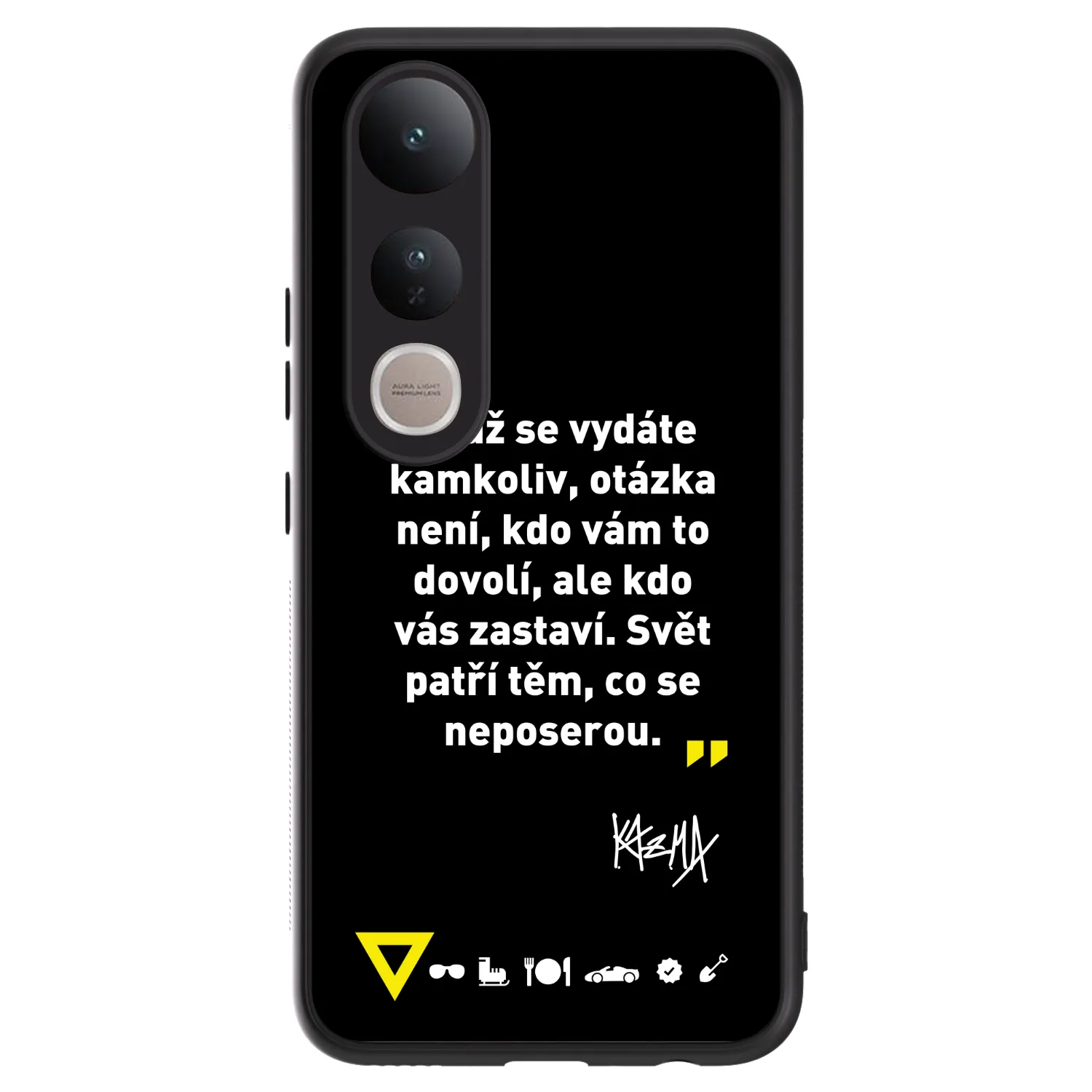 Picasee ULTIMATE CASE pro Vivo V50 Lite 5G - Kazma - SVĚT PATŘÍ TĚM, CO SE NEPOSEROU
