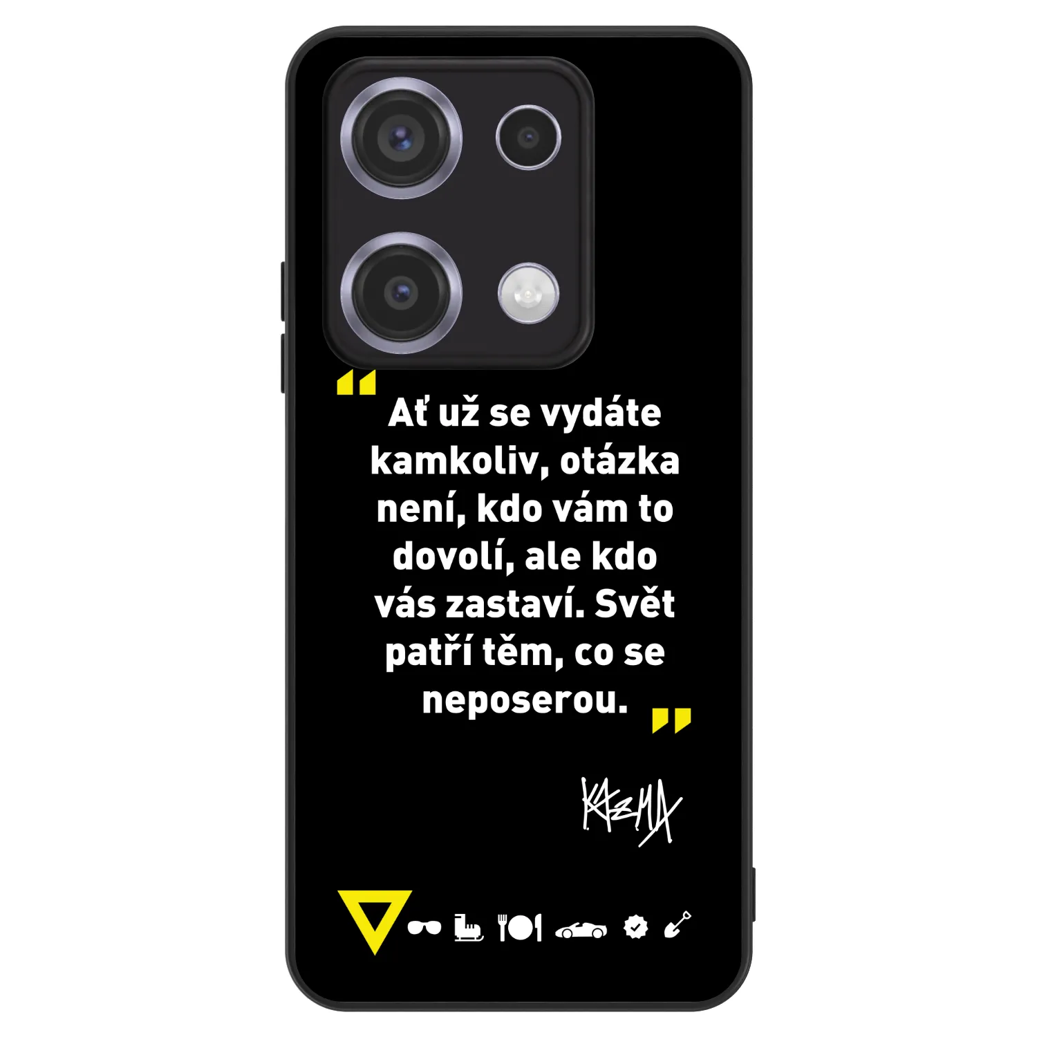 Picasee ULTIMATE CASE pro Xiaomi Redmi Note 14S - Kazma - SVĚT PATŘÍ TĚM, CO SE NEPOSEROU