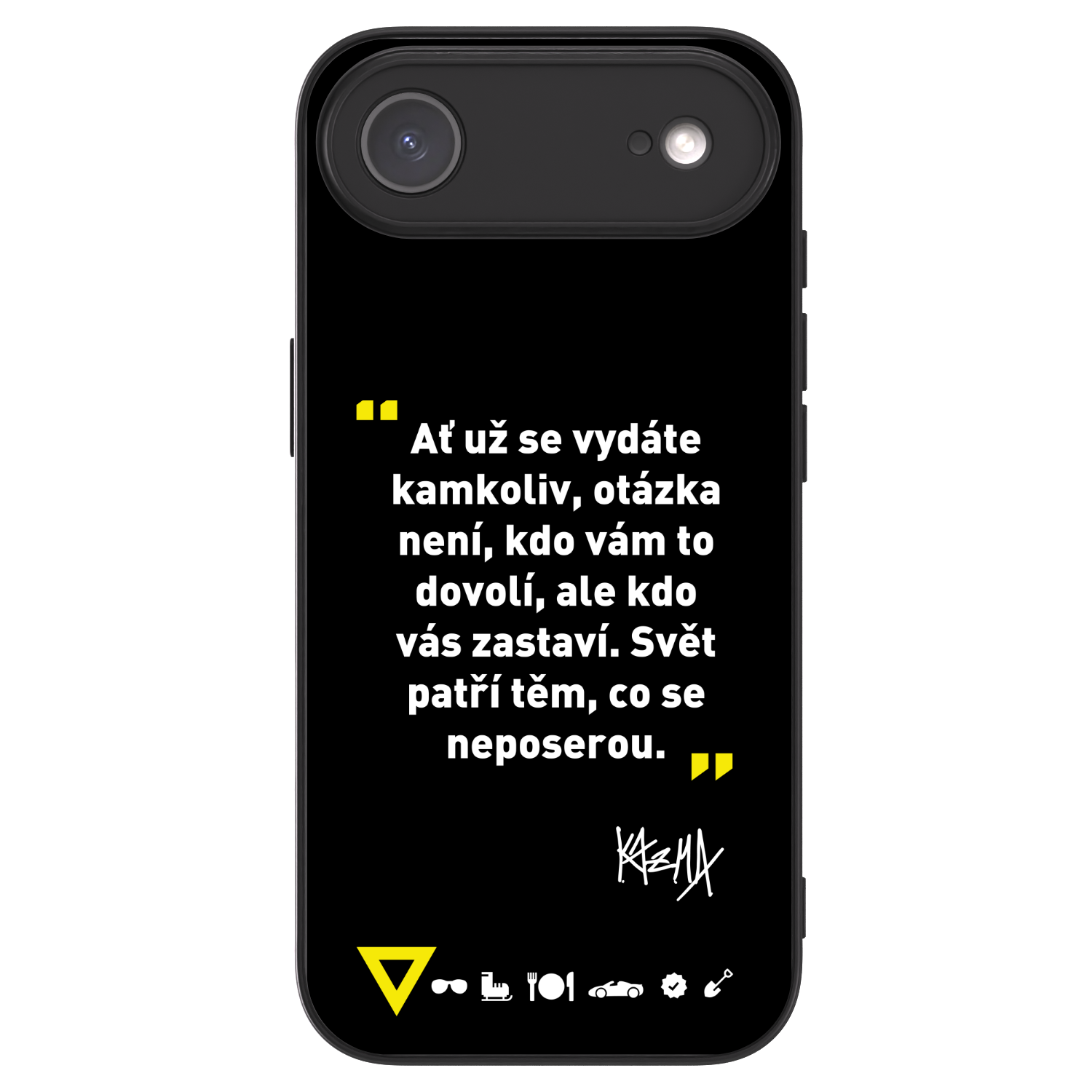 Picasee ULTIMATE CASE pro Apple iPhone Air - Kazma - SVĚT PATŘÍ TĚM, CO SE NEPOSEROU