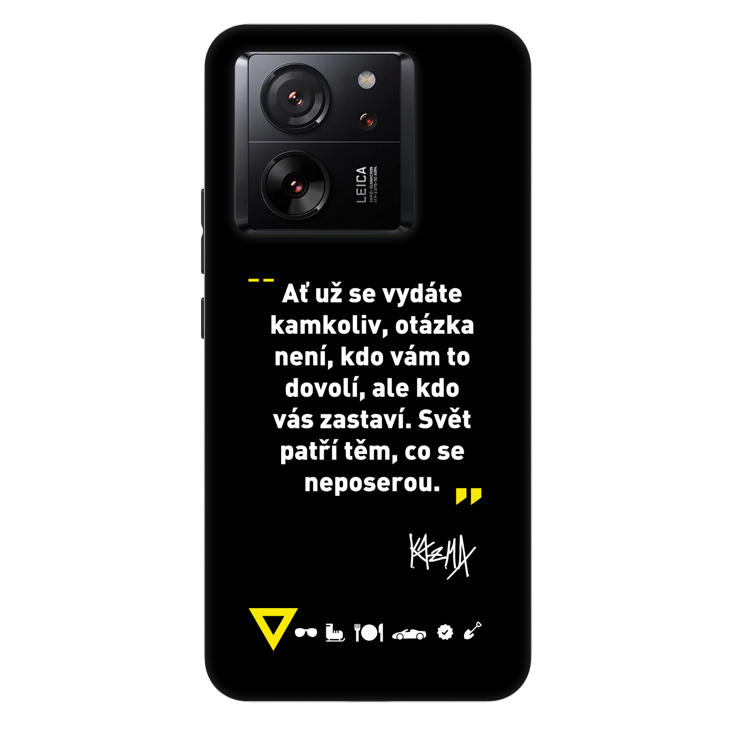 Picasee Fashion Case pro Xiaomi 13T Pro - Kazma - SVĚT PATŘÍ TĚM, CO SE NEPOSEROU