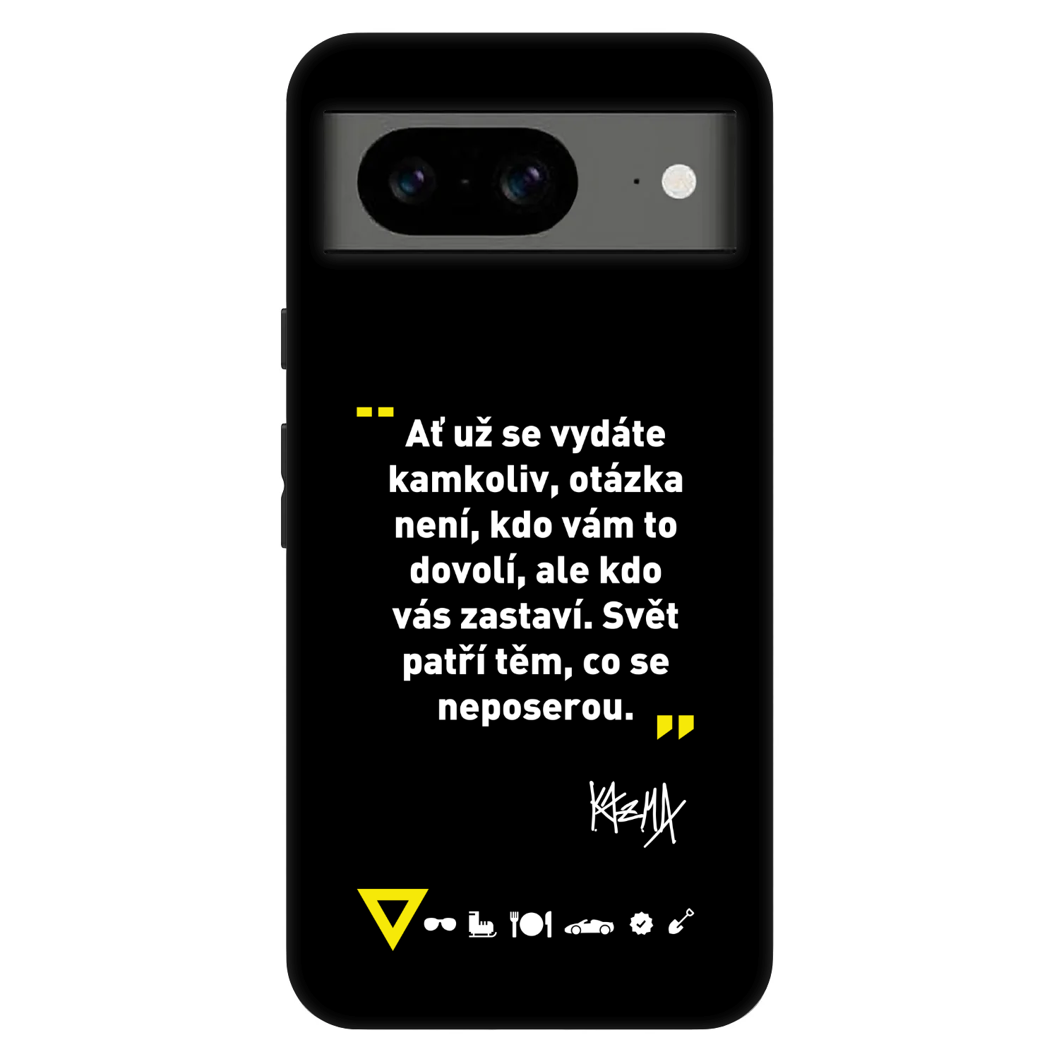 Picasee Fashion Case pro Google Pixel 8 Pro - Kazma - SVĚT PATŘÍ TĚM, CO SE NEPOSEROU