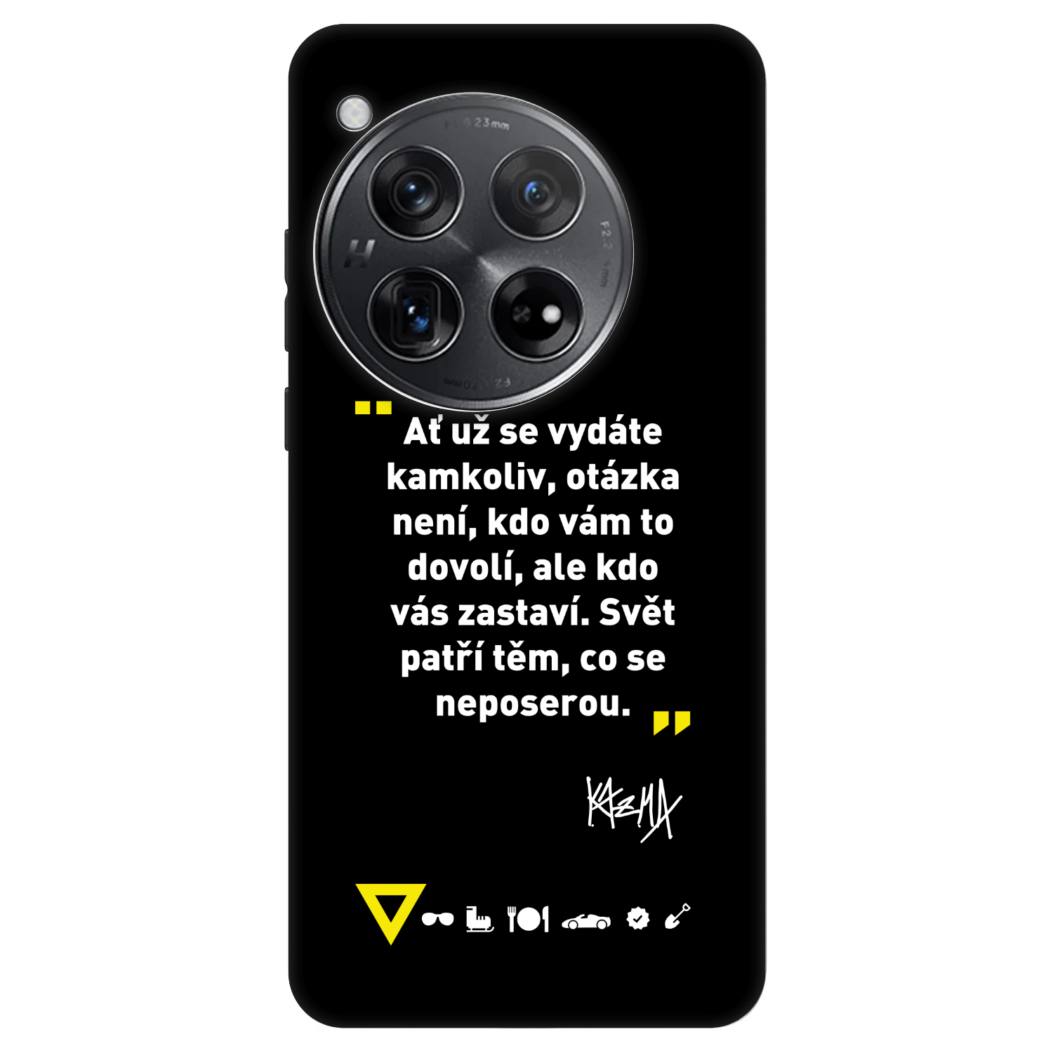 Picasee Fashion Case pro OnePlus 12 5G - Kazma - SVĚT PATŘÍ TĚM, CO SE NEPOSEROU