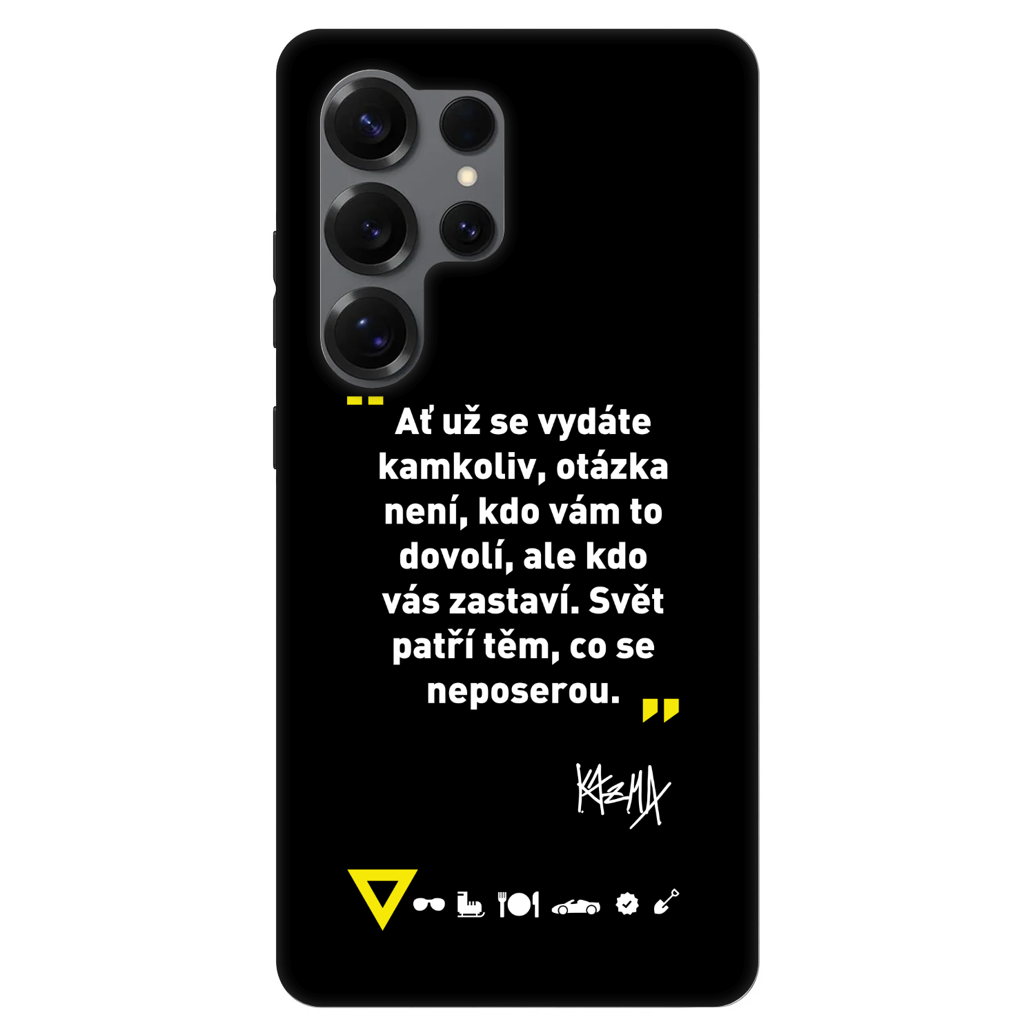 Picasee Fashion Case PowerShare pro Samsung Galaxy S25 Ultra 5G - Kazma - SVĚT PATŘÍ TĚM, CO SE NEPOSEROU