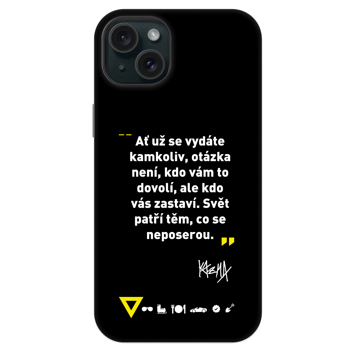 Picasee Fashion Case MagSafe Apple iPhone 14 Plus - Kazma - SVĚT PATŘÍ TĚM, CO SE NEPOSEROU