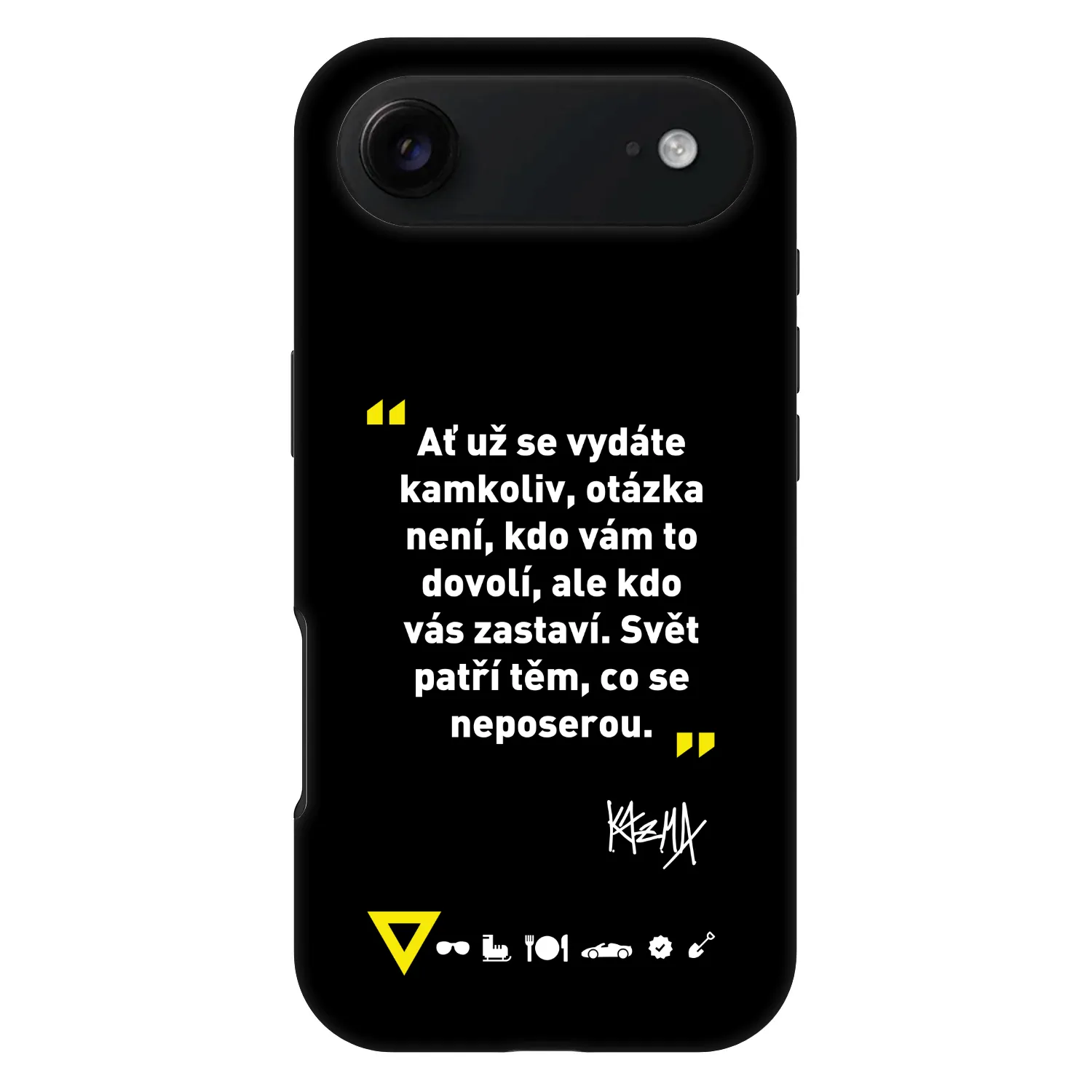 Picasee Fashion Case MagSafe Apple iPhone Air - Kazma - SVĚT PATŘÍ TĚM, CO SE NEPOSEROU