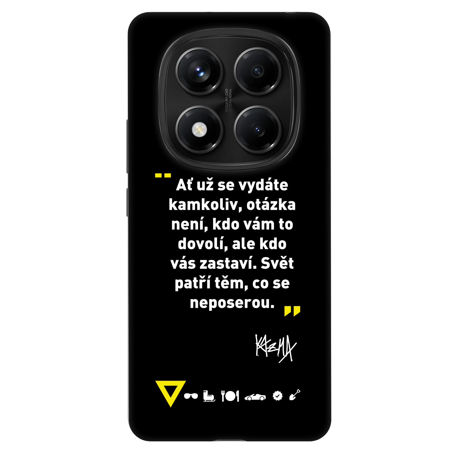 Picasee Fashion Case pro Xiaomi Redmi Note 14 Pro 4G - Kazma - SVĚT PATŘÍ TĚM, CO SE NEPOSEROU