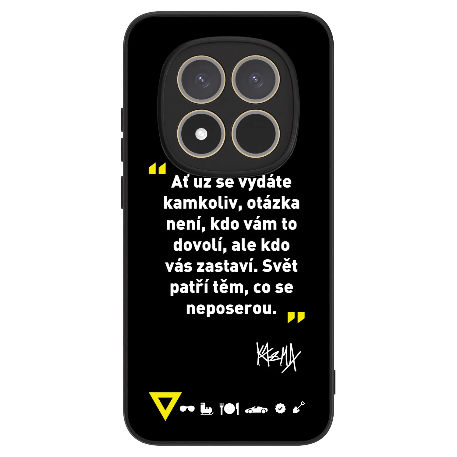 Picasee ULTIMATE CASE pro Xiaomi Redmi Note 15 Pro 4G - Kazma - SVĚT PATŘÍ TĚM, CO SE NEPOSEROU