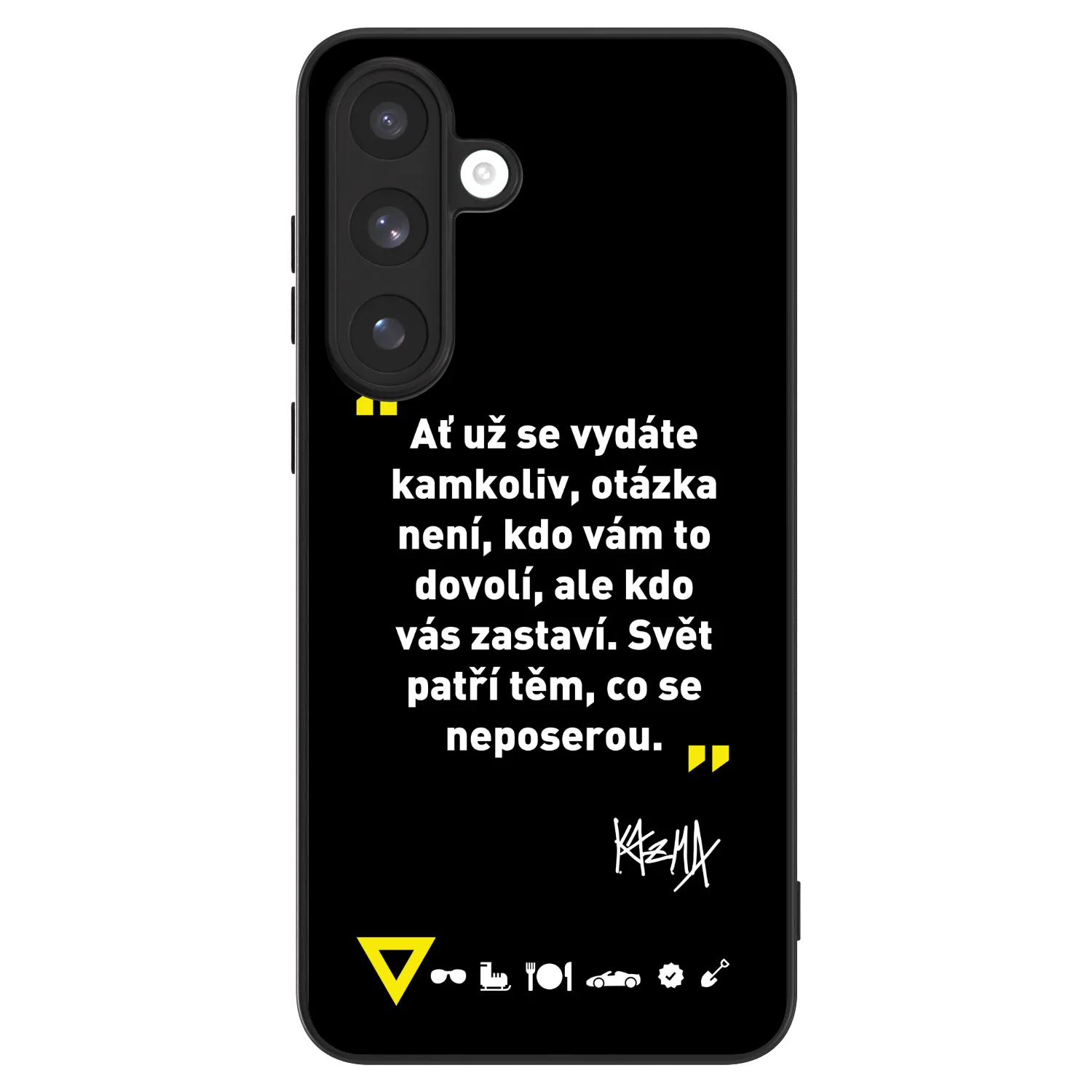 Picasee ULTIMATE CASE pro Samsung Galaxy S25 FE 5G - Kazma - SVĚT PATŘÍ TĚM, CO SE NEPOSEROU