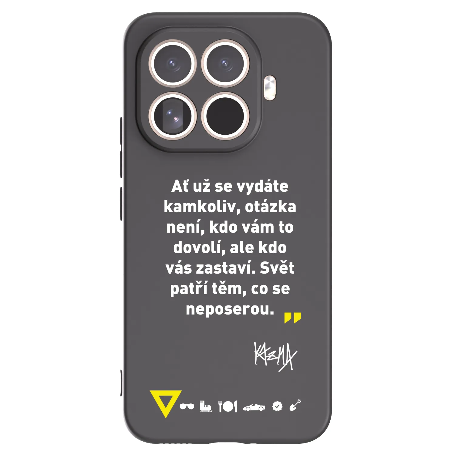 Picasee silikonový černý obal pro Xiaomi 15T Pro - Kazma - SVĚT PATŘÍ TĚM, CO SE NEPOSEROU