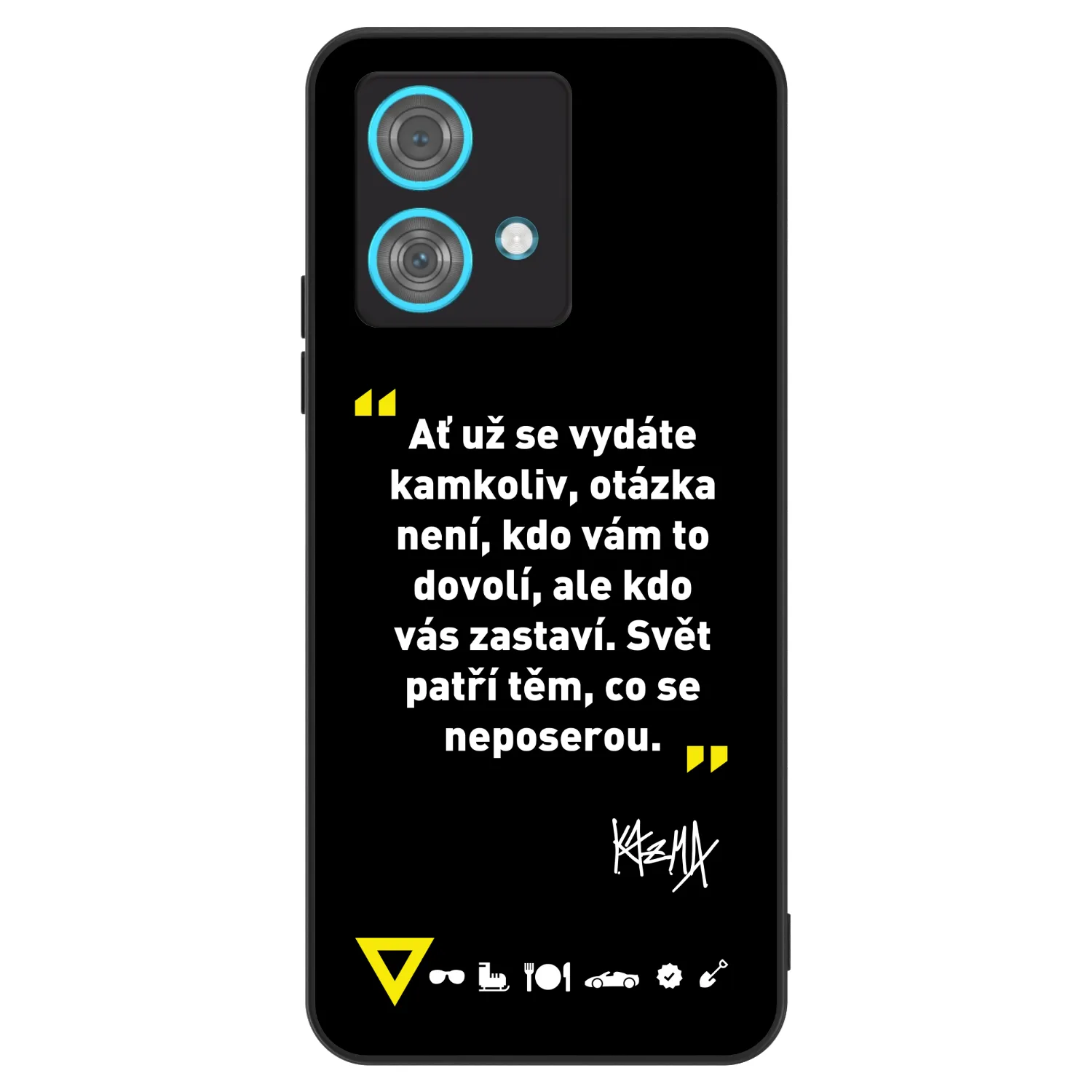 Picasee ULTIMATE CASE pro Motorola Edge 40 Neo - Kazma - SVĚT PATŘÍ TĚM, CO SE NEPOSEROU