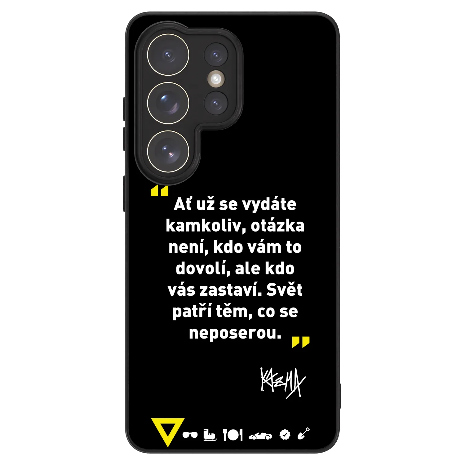 Picasee ULTIMATE CASE PowerShare pro Samsung Galaxy S26 Ultra - Kazma - SVĚT PATŘÍ TĚM, CO SE NEPOSEROU