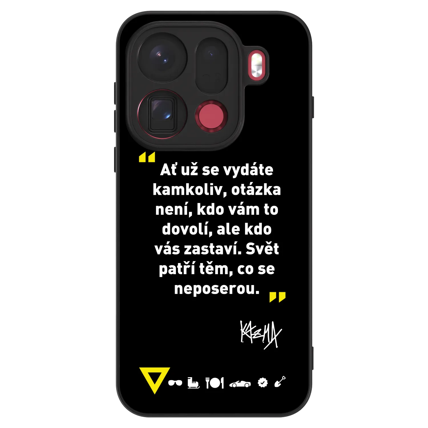 Picasee ULTIMATE CASE pro OPPO Find X9 Pro - Kazma - SVĚT PATŘÍ TĚM, CO SE NEPOSEROU