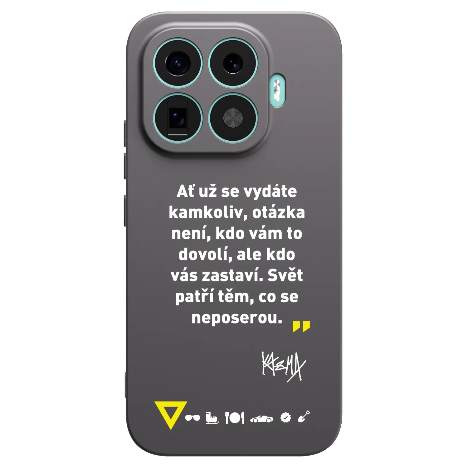 Picasee silikonový černý obal pro Xiaomi 17T - Kazma - SVĚT PATŘÍ TĚM, CO SE NEPOSEROU